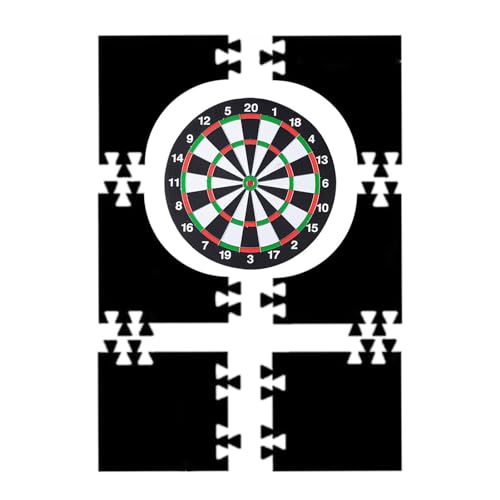 ARIOU Dartscheiben-Wandschutz, 6 Dartscheiben-Rückwände & leichte Dart-Rückwand, EVA-Dartscheiben-Surround & Dartscheiben-Wandschutz, quadratischer Dart-Wandschutz & Dartscheiben-Rückseite von ARIOU