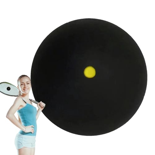 ARIOU Squashbälle | Gummi Sport Wettkampf Squashball Single Yellow Dot | Tragbare Squash-Ausrüstung, Schlägerbälle für einfache Kontrolle, stabiler Sprung für alle Schwierigkeitsstufen von ARIOU