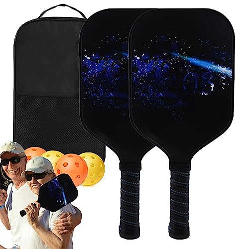 Pickleball Fiberglas-Set, tragbares Pickleball-Schläger-Set, Pickleball-Ball-Ausrüstung, Anfänger, Pickleball-Schläger-Bälle, Set für drinnen und draußen von ARIOU