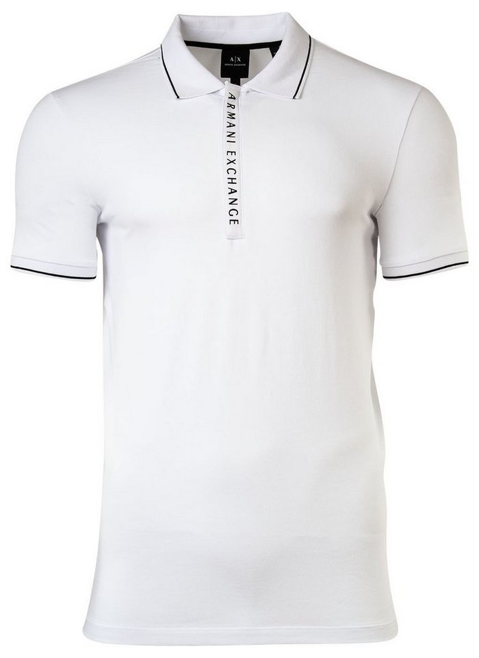 ARMANI EXCHANGE Poloshirt Herren Poloshirt - Hidden Buttons, Cotton Stretch von ARMANI EXCHANGE