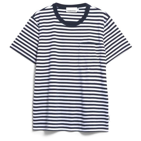 ARMEDANGELS - Maarkos Pocket Stripes - T-Shirt Gr L grau von ARMEDANGELS