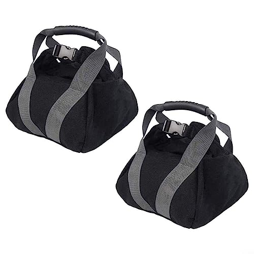 2 Stück Gewichtheben Boxsack Tote, Einstellbare Kettlebell Soft Duty Boxsäcke, Tragbare Sandsack Tuch Für Home Workout von ARMYJY