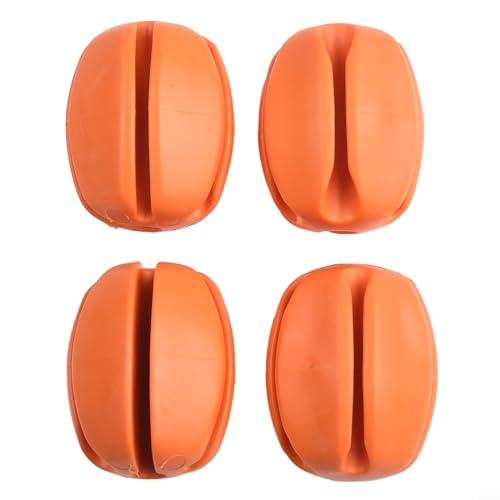 Flexibles Angelrutenhalter-Set, weiches Gummimaterial, 4-teiliges Set (orange) von ARMYJY