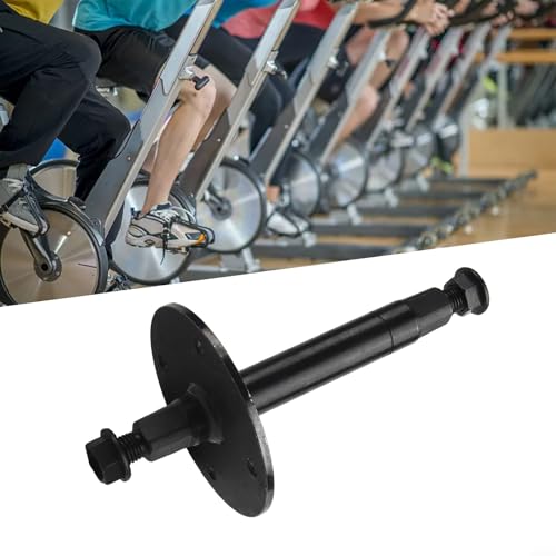 Mittelradachse, Pedal, Heimtrainer, passend für verschiedene dynamische Fahrräder, Metallkonstruktion, schwarz (17 mm x 180 mm) von ARMYJY