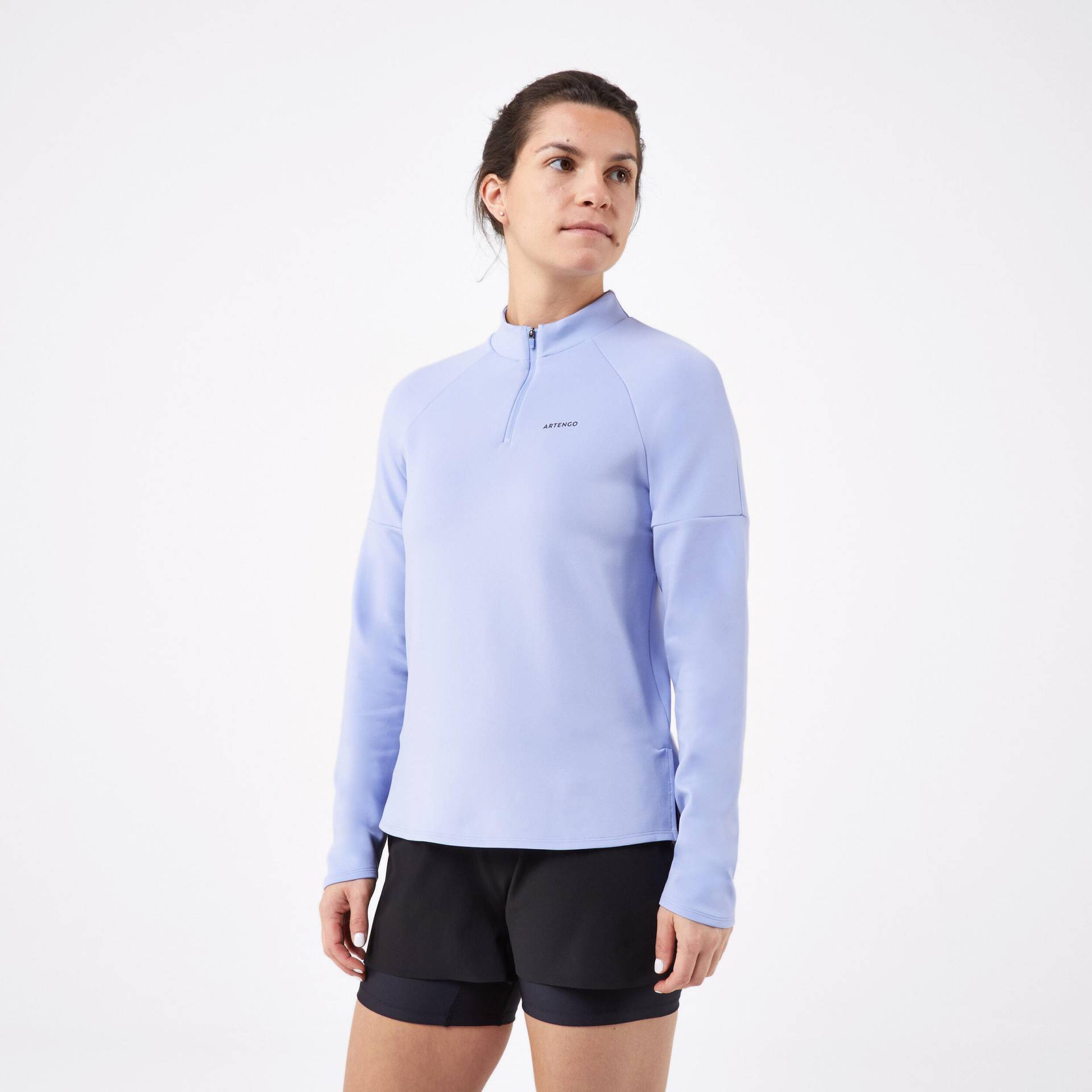 Damen Langarmshirt Tennis - TTS ML TH lila von ARTENGO