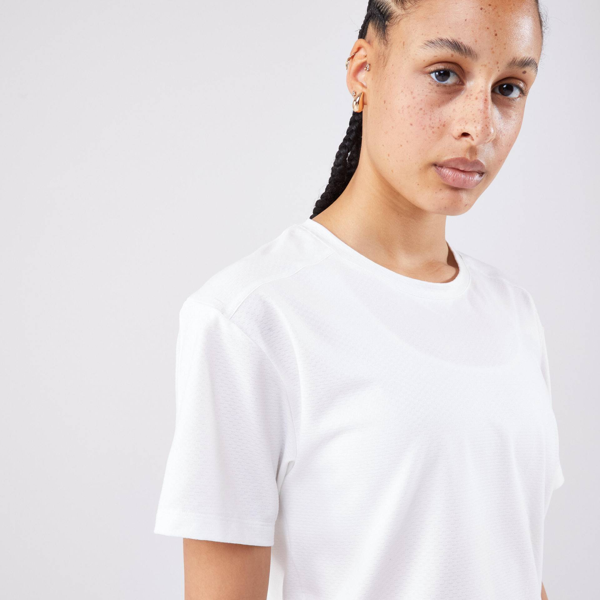 Damen Tennis T-Shirt - Dry Crop Top ungefärbt Damen Tennis T-Shirt - Dry Crop Top ungefärbt von ARTENGO