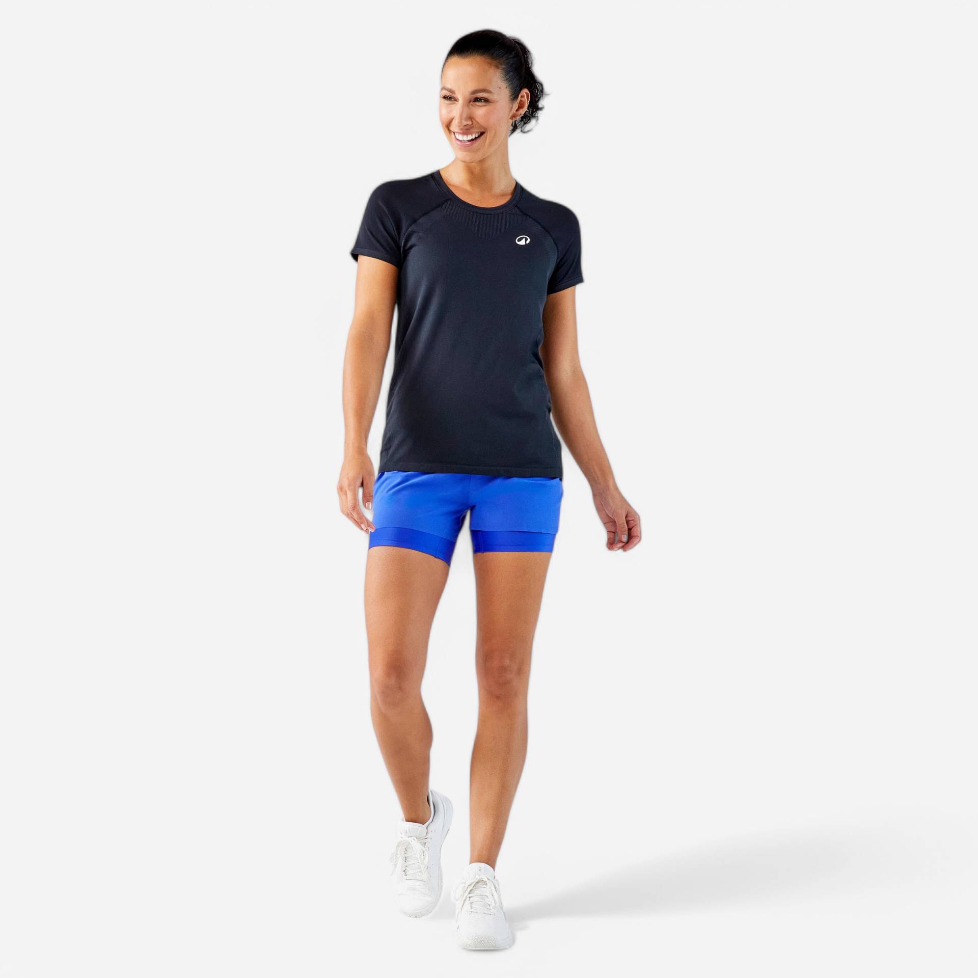 Damen Tennis T-Shirt - TTS Light F schwarz von ARTENGO