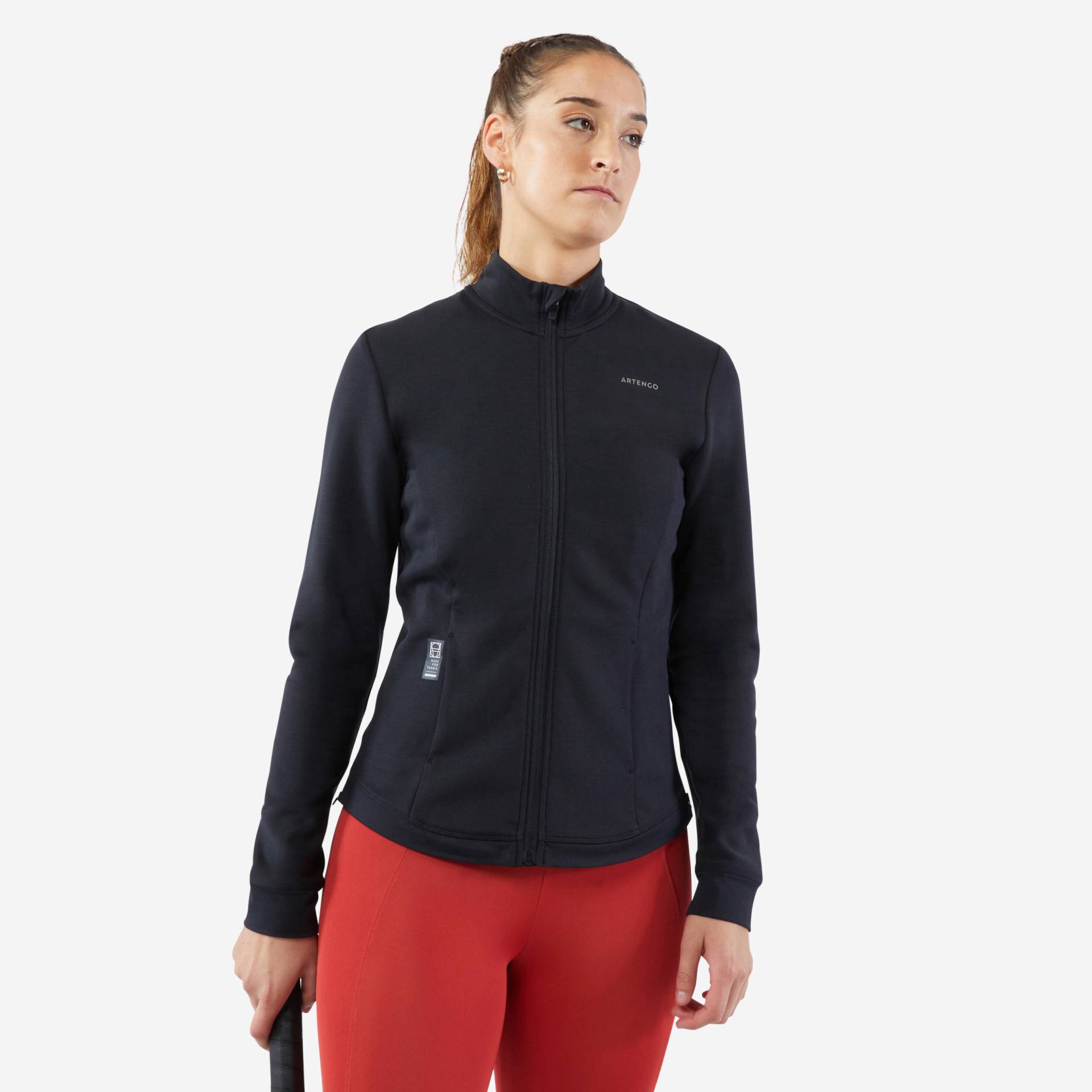 Damen Tennisjacke - Dry 900 Soft schwarz Damen Tennisjacke - Dry 900 Soft schwarz von ARTENGO