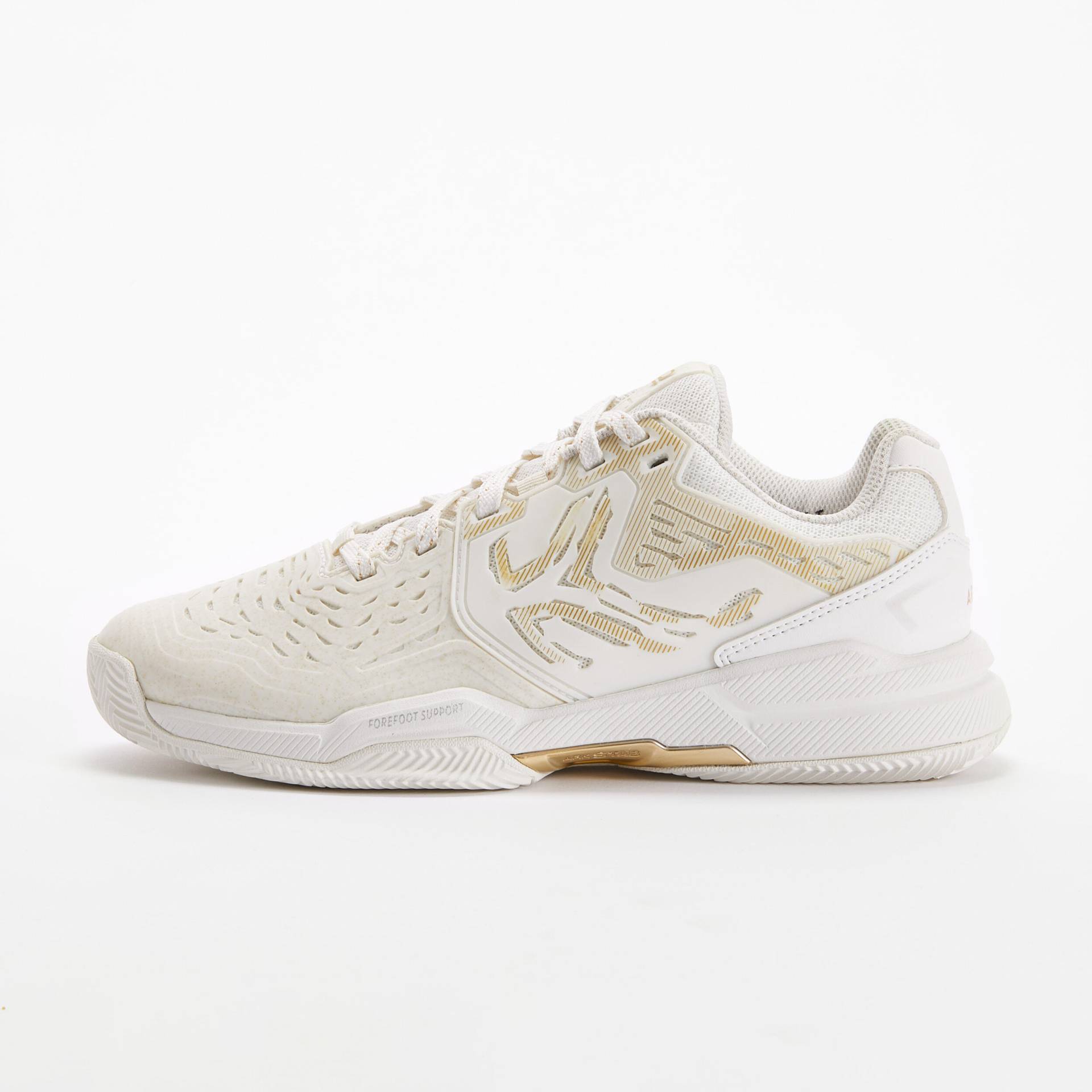Damen Tennisschuhe - Strong Multicourt gebrochenes weiss / gold Damen Tennisschuhe - Strong Multicourt gebrochenes weiss / gold von ARTENGO