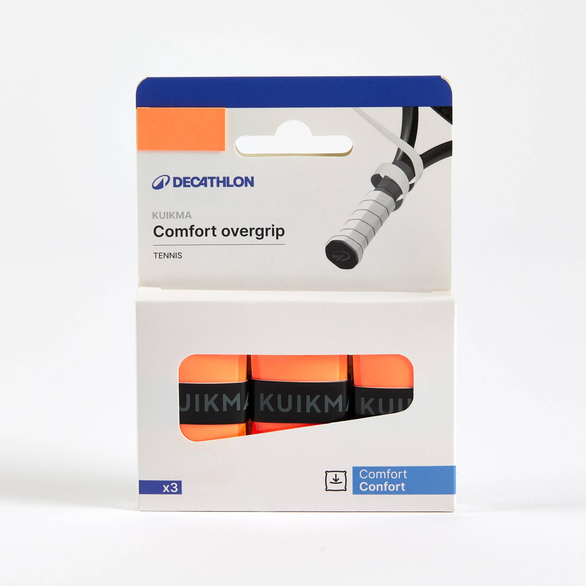 Griffband Tennis Comfort Overgrip 3er-Pack orange Griffband Tennis Comfort Overgrip 3er-Pack orange von ARTENGO