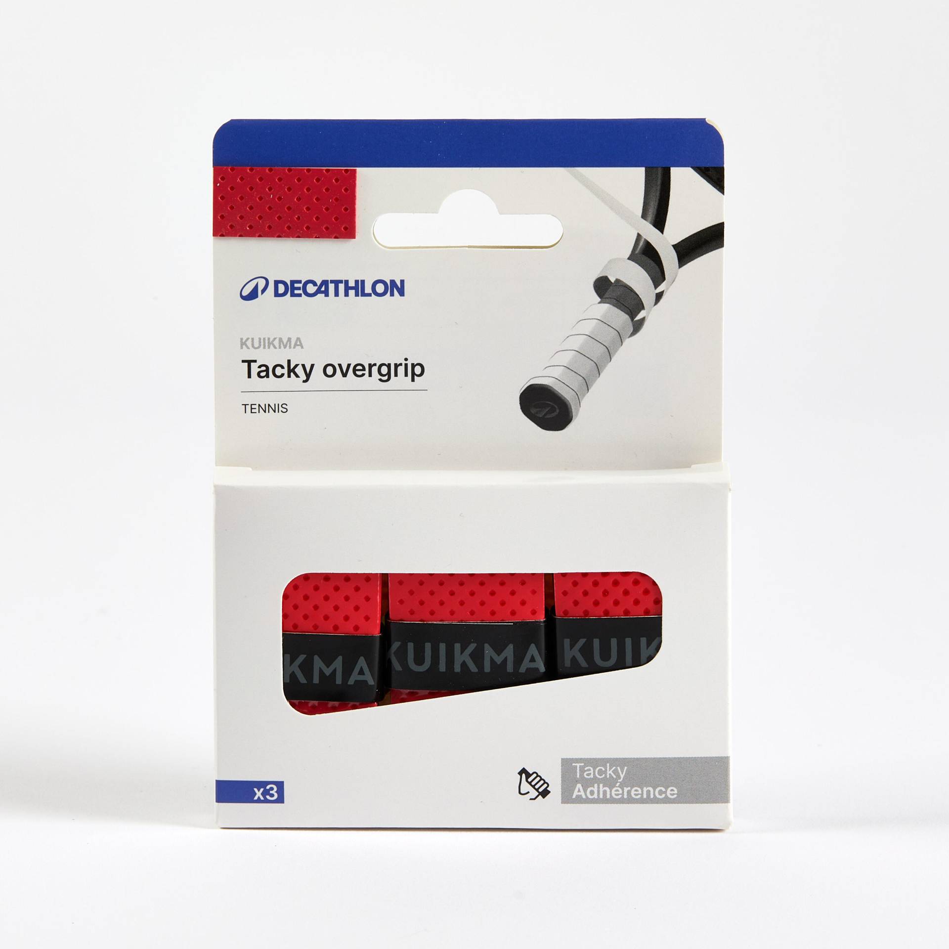 Griffband Tennis Tacky Overgrip 3er-Pack rot Griffband Tennis Tacky Overgrip 3er-Pack rot von ARTENGO