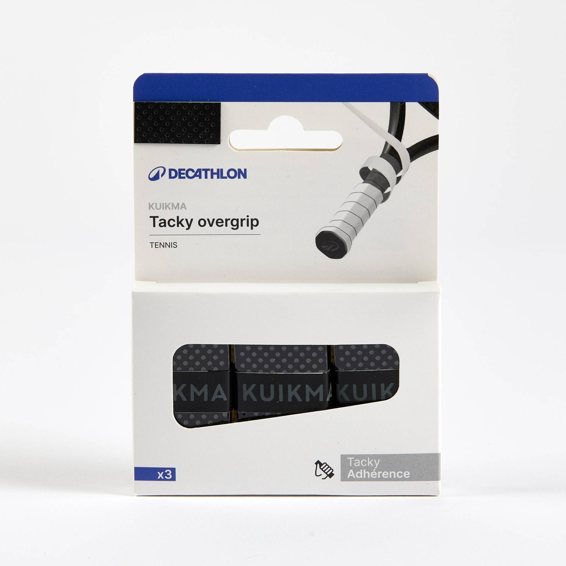 Griffband Tennis Tacky Overgrip 3er-Pack schwarz Griffband Tennis Tacky Overgrip 3er-Pack schwarz von ARTENGO