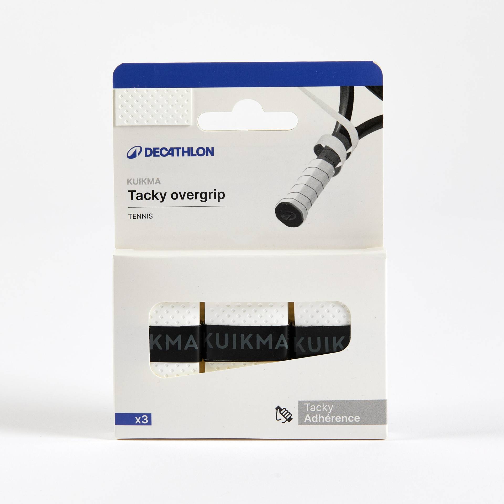 Griffband Tennis Tacky Overgrip 3er-Pack weiss Griffband Tennis Tacky Overgrip 3er-Pack weiss von ARTENGO