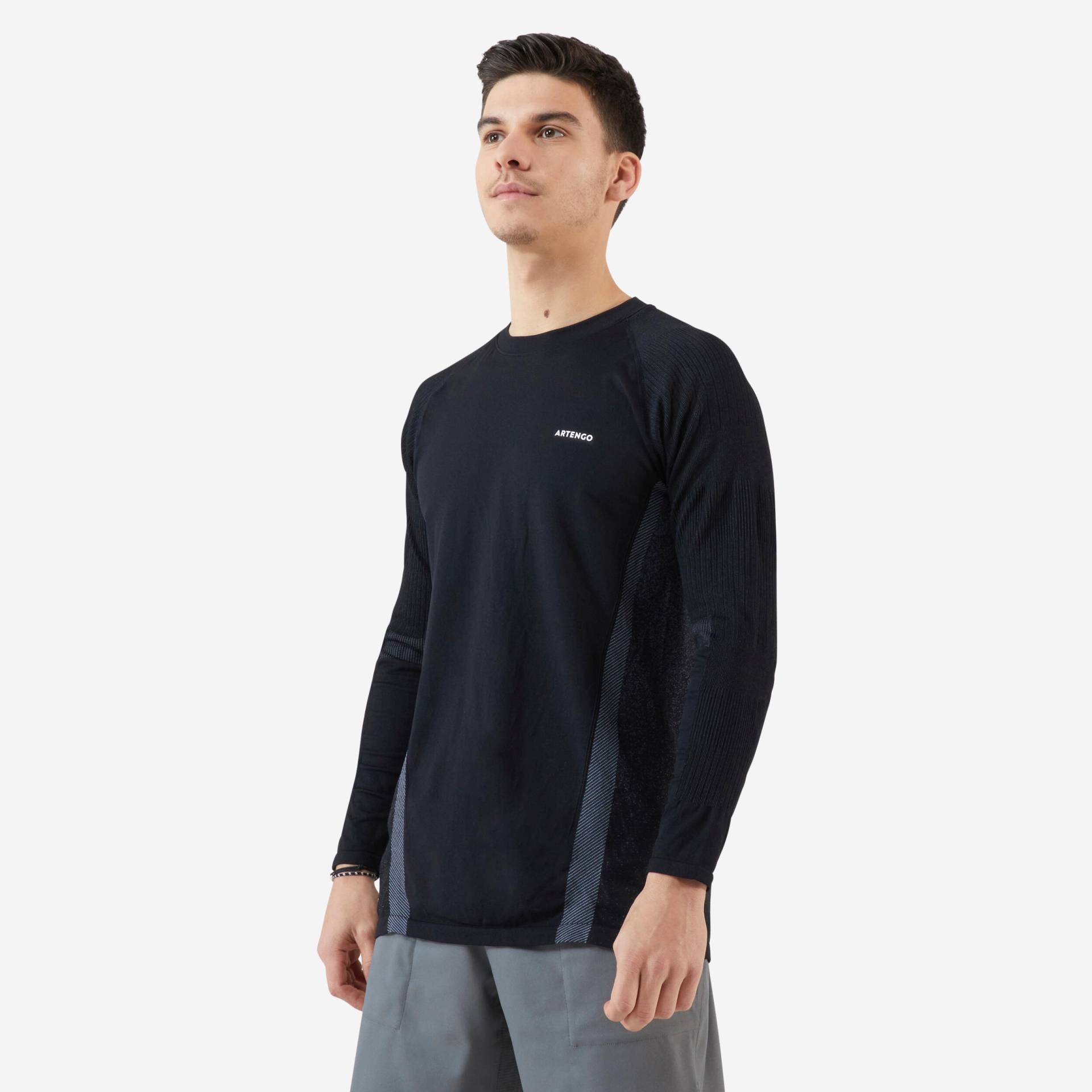 Herren Tennis Langarmshirt - Thermic schwarz Herren Tennis Langarmshirt - Thermic schwarz von ARTENGO