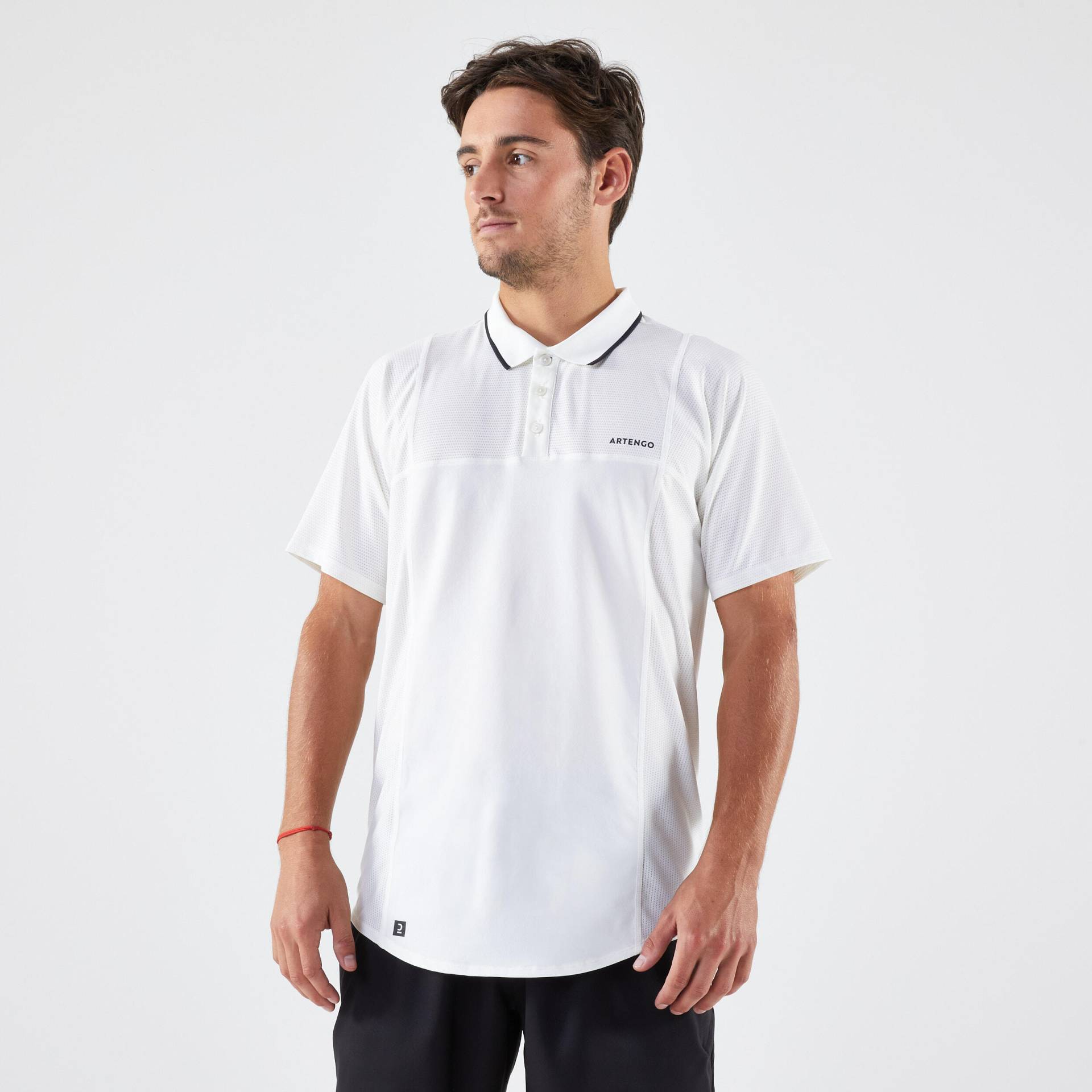 Herren Tennis Poloshirt ‒ DRY weiss von ARTENGO