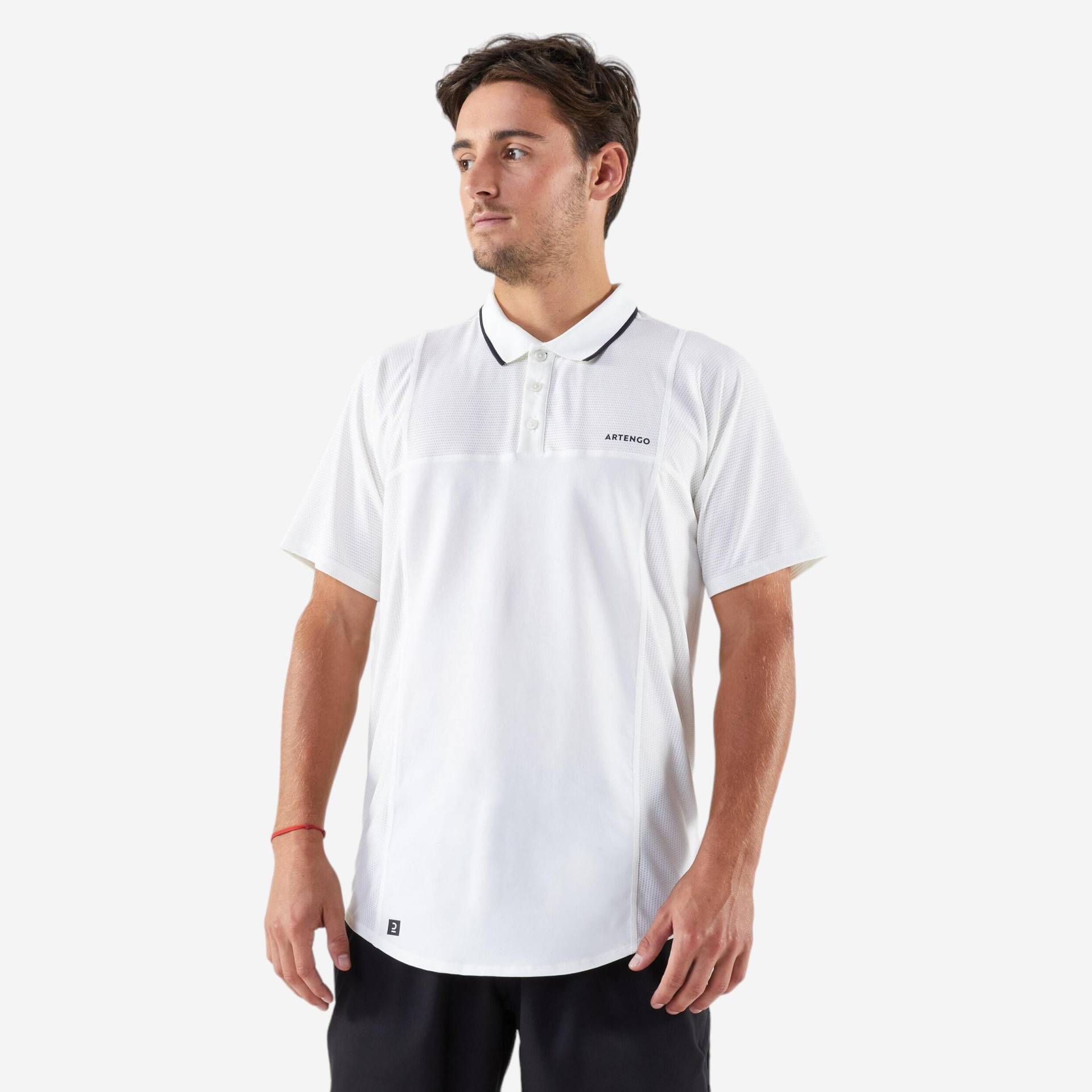 Herren Tennis Poloshirt ‒ DRY weiss von ARTENGO