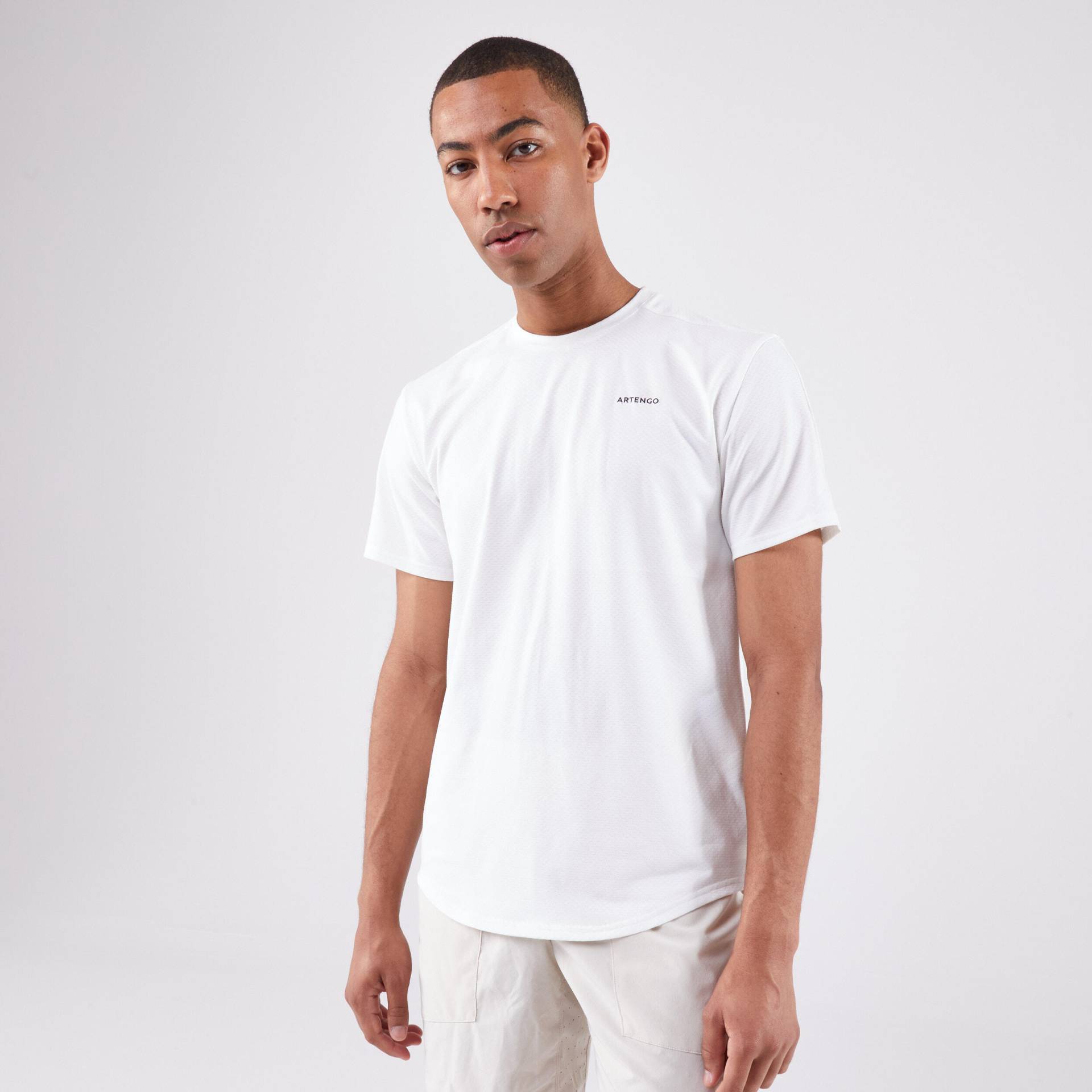 Herren Tennis T-Shirt - Artengo DRY Matter of Lines ungefärbt von ARTENGO