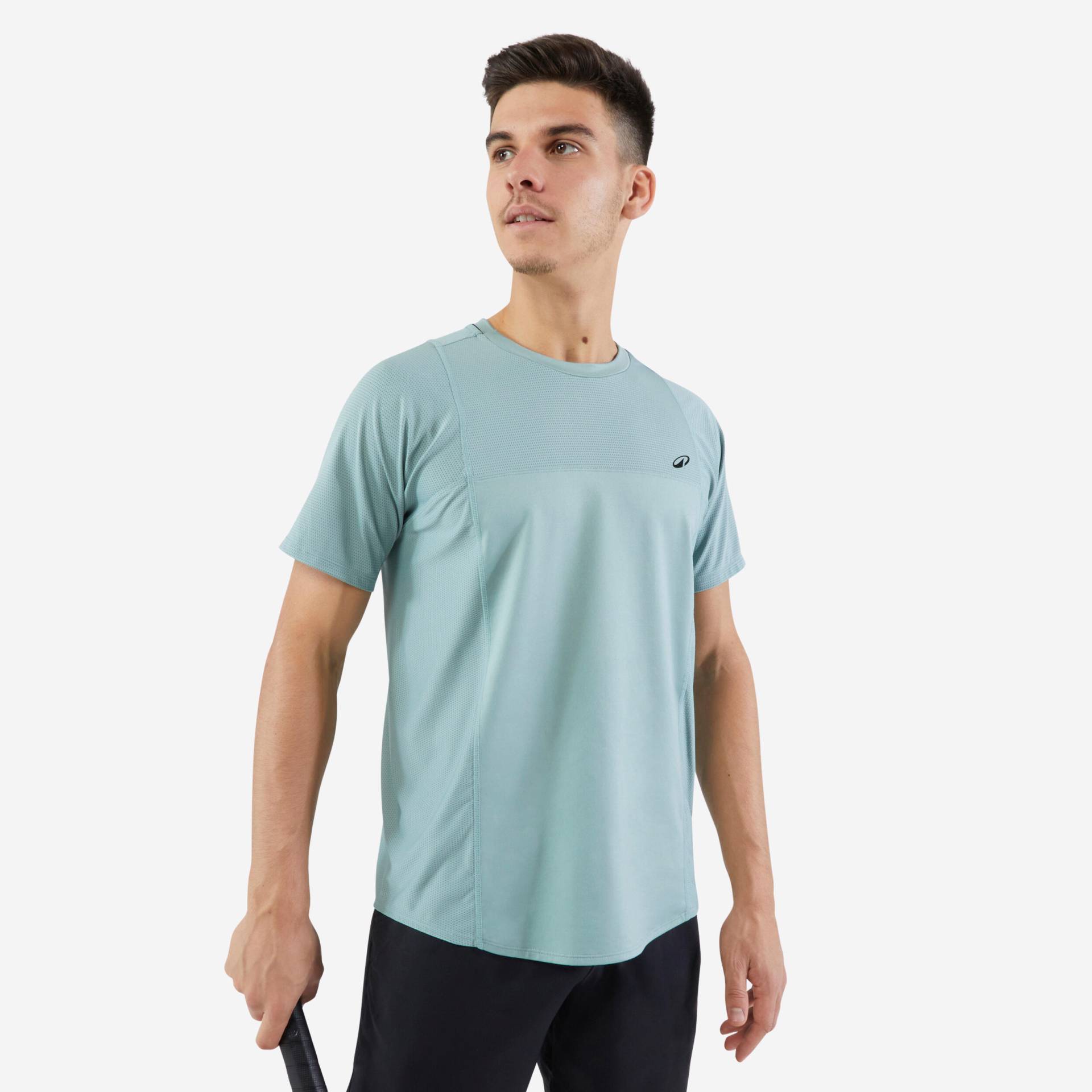 Herren Tennis T-Shirt - DRY Gaël Monfils graugrün Herren Tennis T-Shirt - DRY Gaël Monfils graugrün von KUIKMA