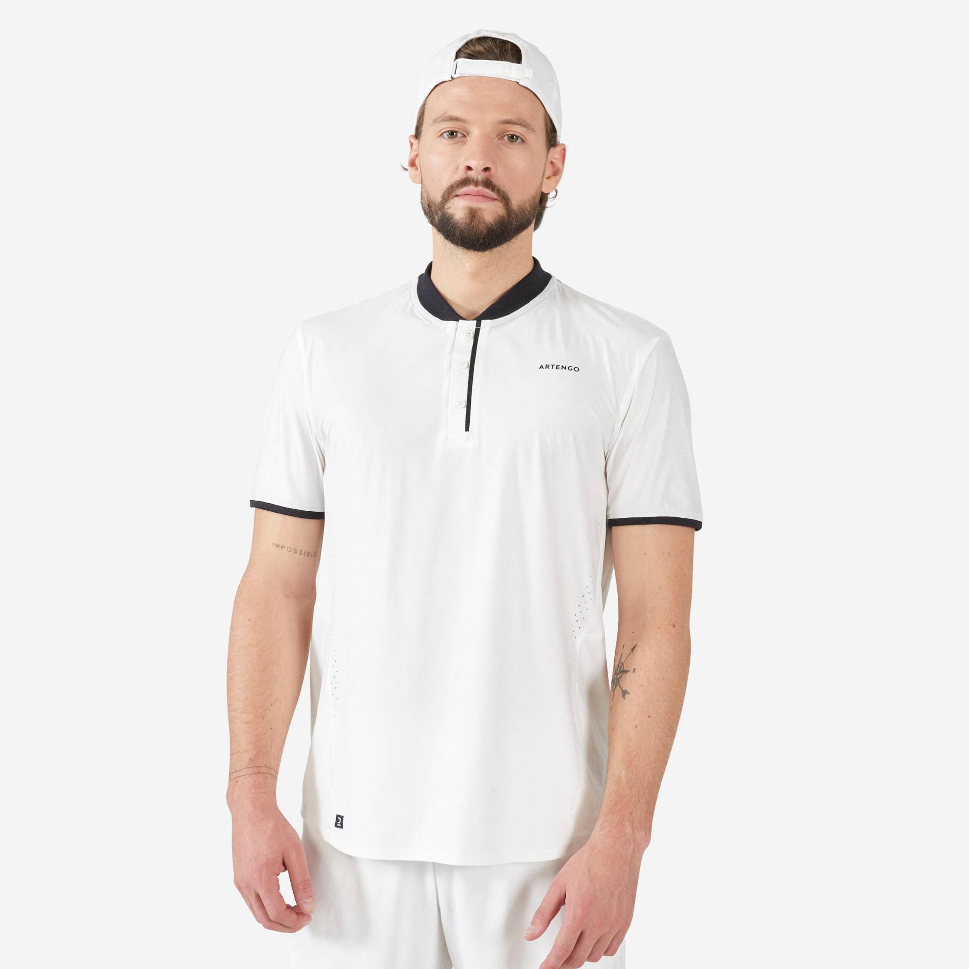 Herren Tennis T-Shirt - Dry+ cremefarben Herren Tennis T-Shirt - Dry+ cremefarben von ARTENGO