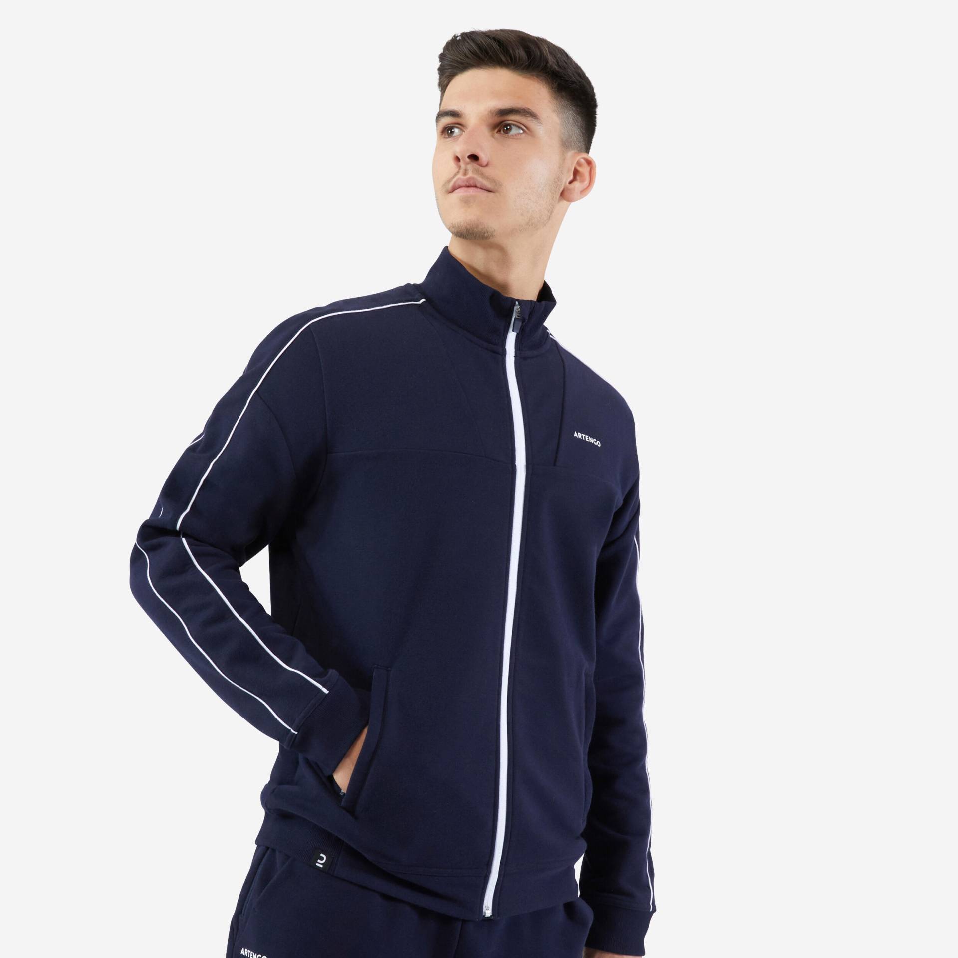 Herren Tennisjacke - Soft marineblau Herren Tennisjacke - Soft marineblau von ARTENGO