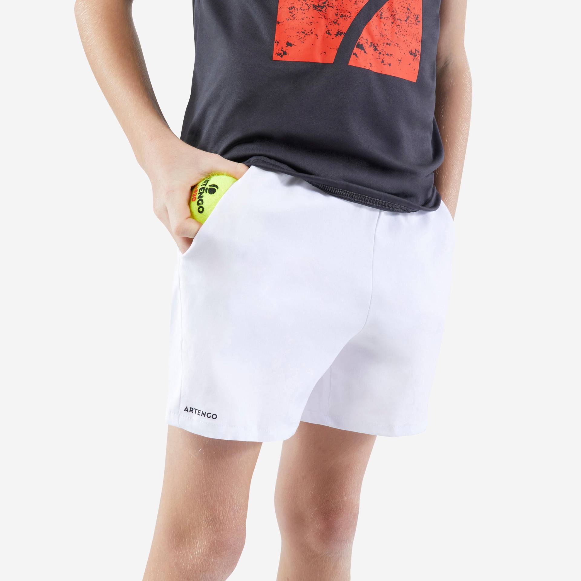Kinder Tennis Shorts - 100 weiss Kinder Tennis Shorts - 100 weiss von ARTENGO