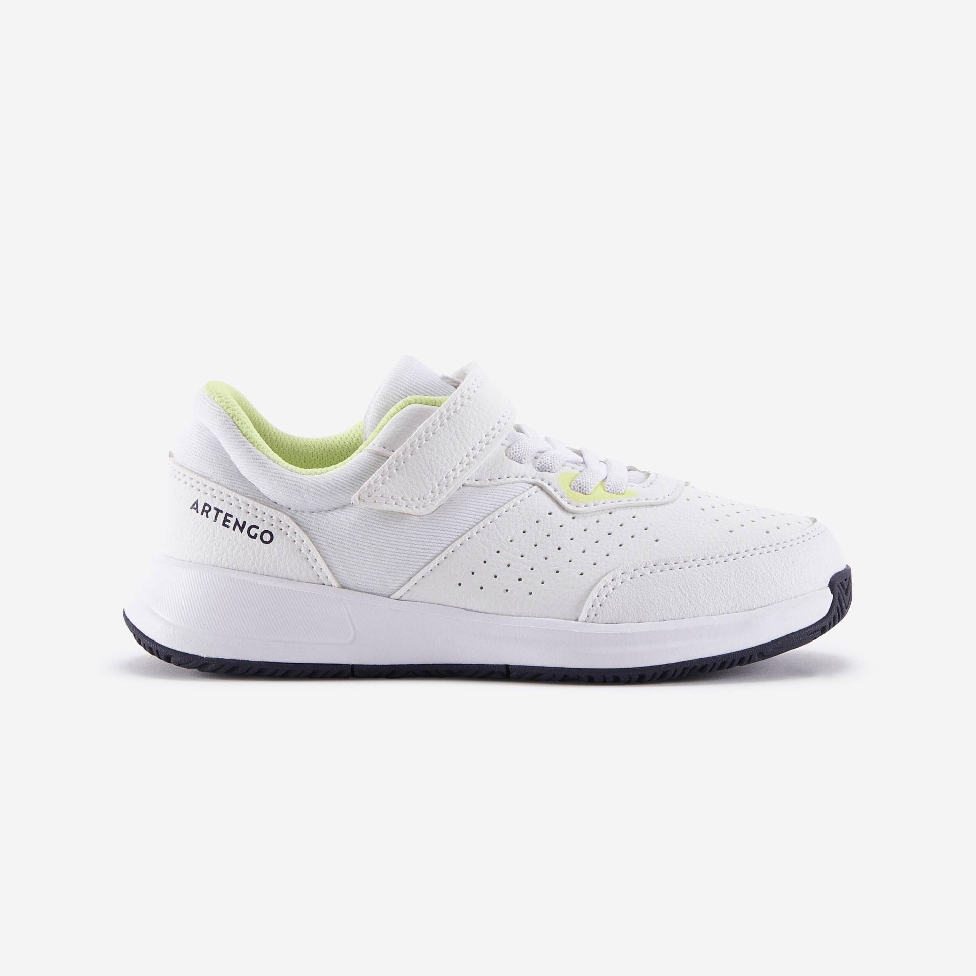 Kinder Tennisschuhe - Essentiel KD Turnschuhe mit Klettverschluss weiss/gelb Kinder Tennisschuhe - Essentiel KD Turnschuhe mit Klettverschluss weiss/gelb von ARTENGO