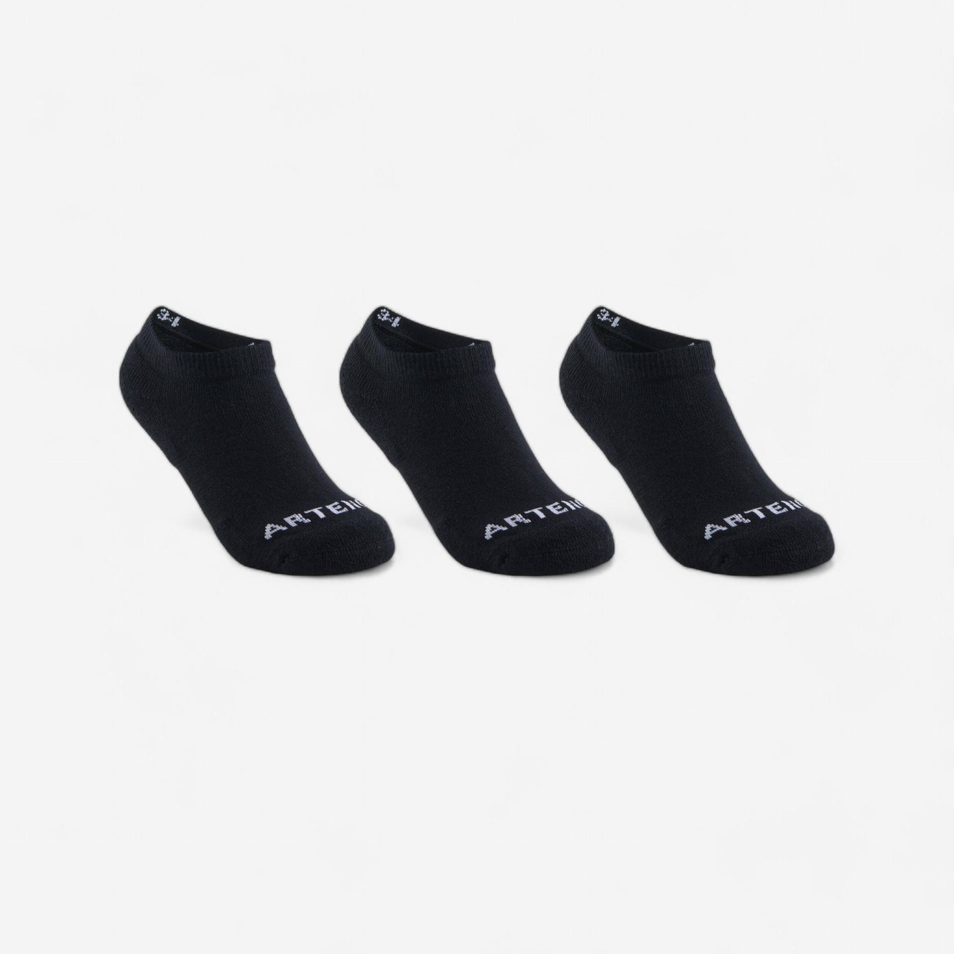 Kinder Tennissocken Low 3er-Pack - RS 100 schwarz von ARTENGO