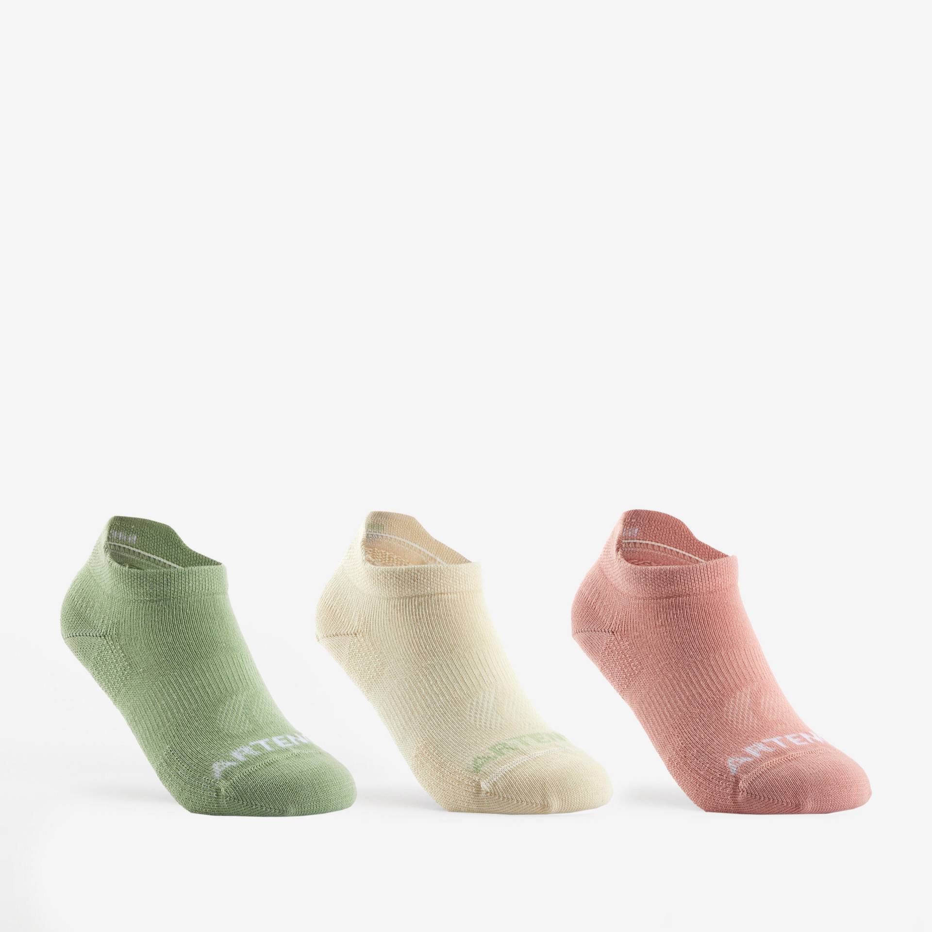 Kinder Tennissocken Low 3er Pack - RS160 grün/beige Kinder Tennissocken Low 3er Pack - RS160 grün/beige von ARTENGO