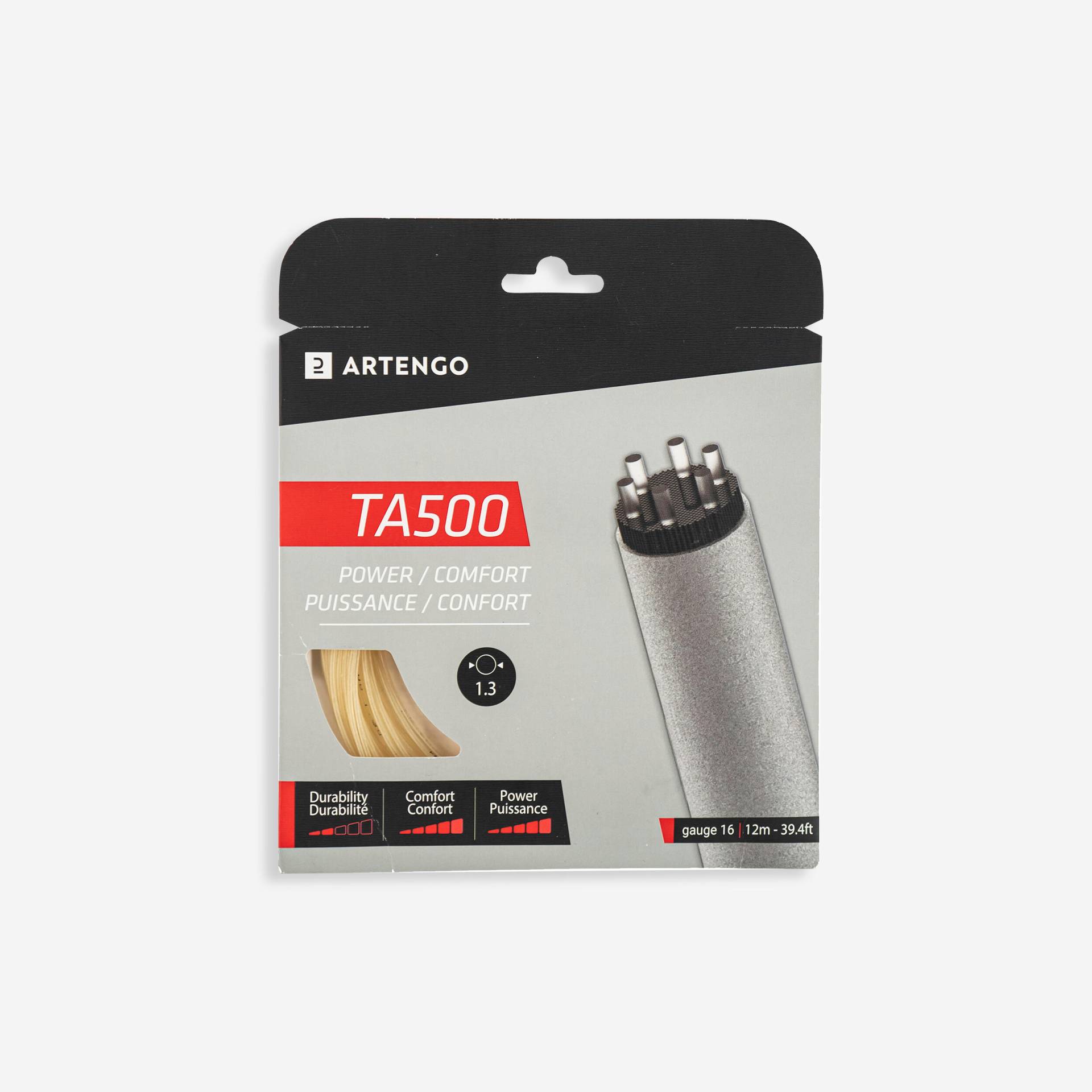 MULTIFILAMENT-TENNISSAITEN TA 500 KOMFORT 1.3mm BEIGE MULTIFILAMENT-TENNISSAITEN TA 500 KOMFORT 1.3mm BEIGE von ARTENGO