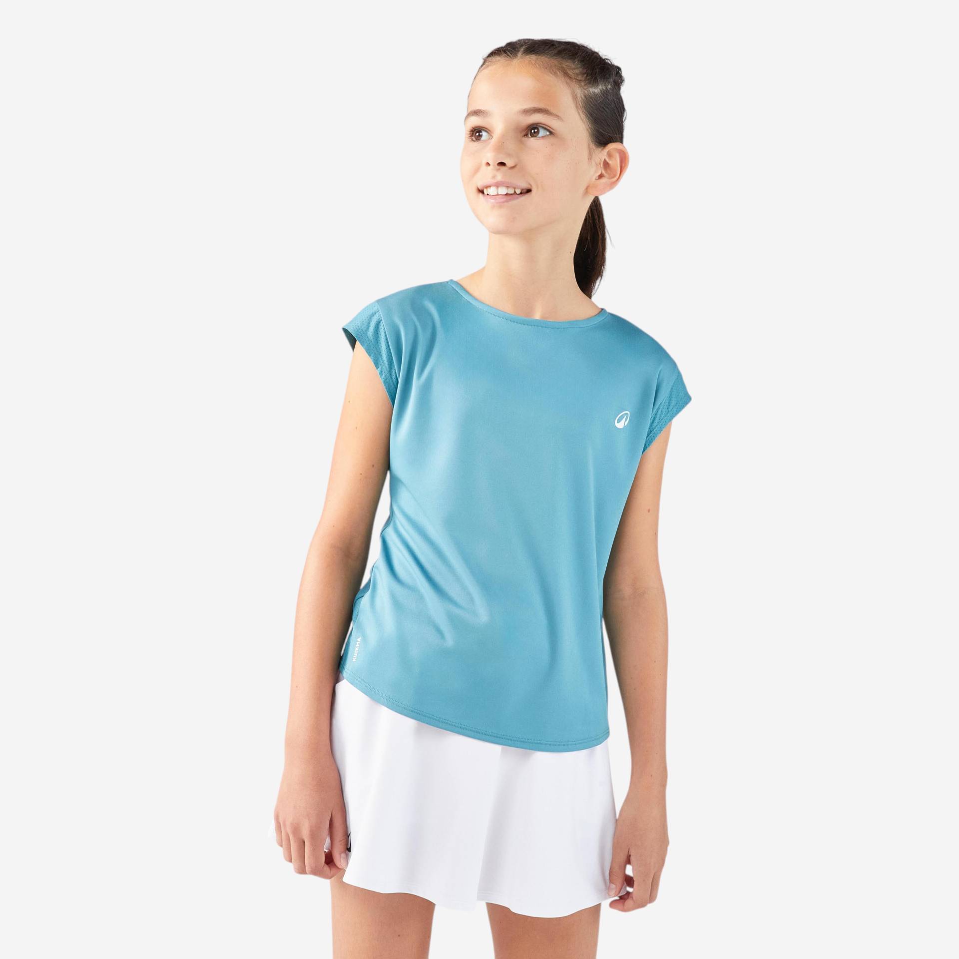 Tennis-Shirt Mädchen TTS Soft türkis Tennis-Shirt Mädchen TTS Soft türkis von ARTENGO