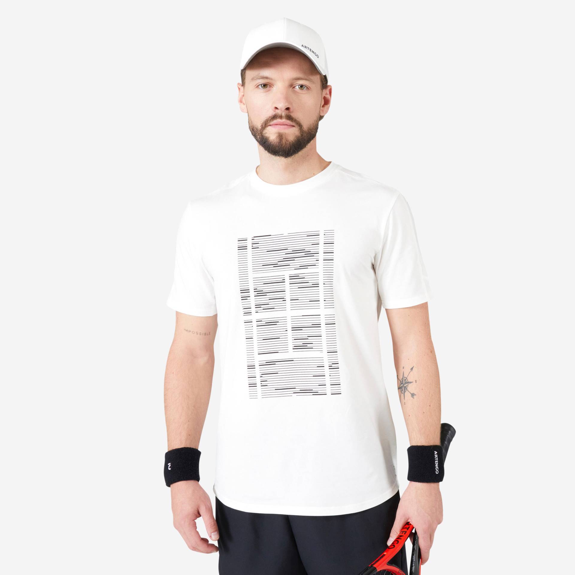 Tennis T-Shirt Herren - Soft TTS cremefarben Tennis T-Shirt Herren - Soft TTS cremefarben von ARTENGO
