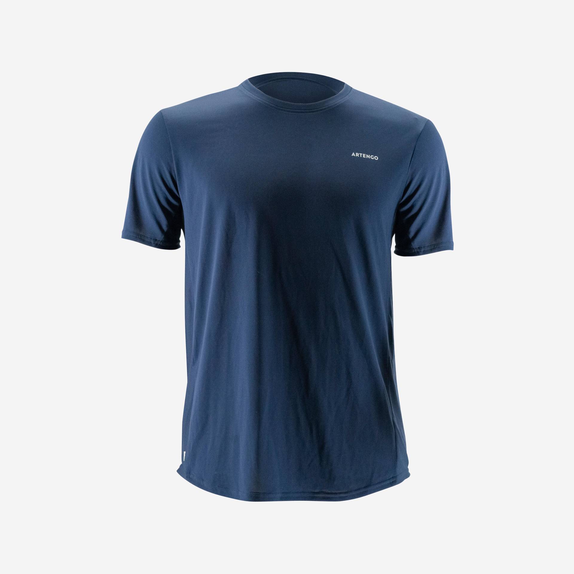 Tennis T-Shirt Herren TTS100 Club marineblau von ARTENGO