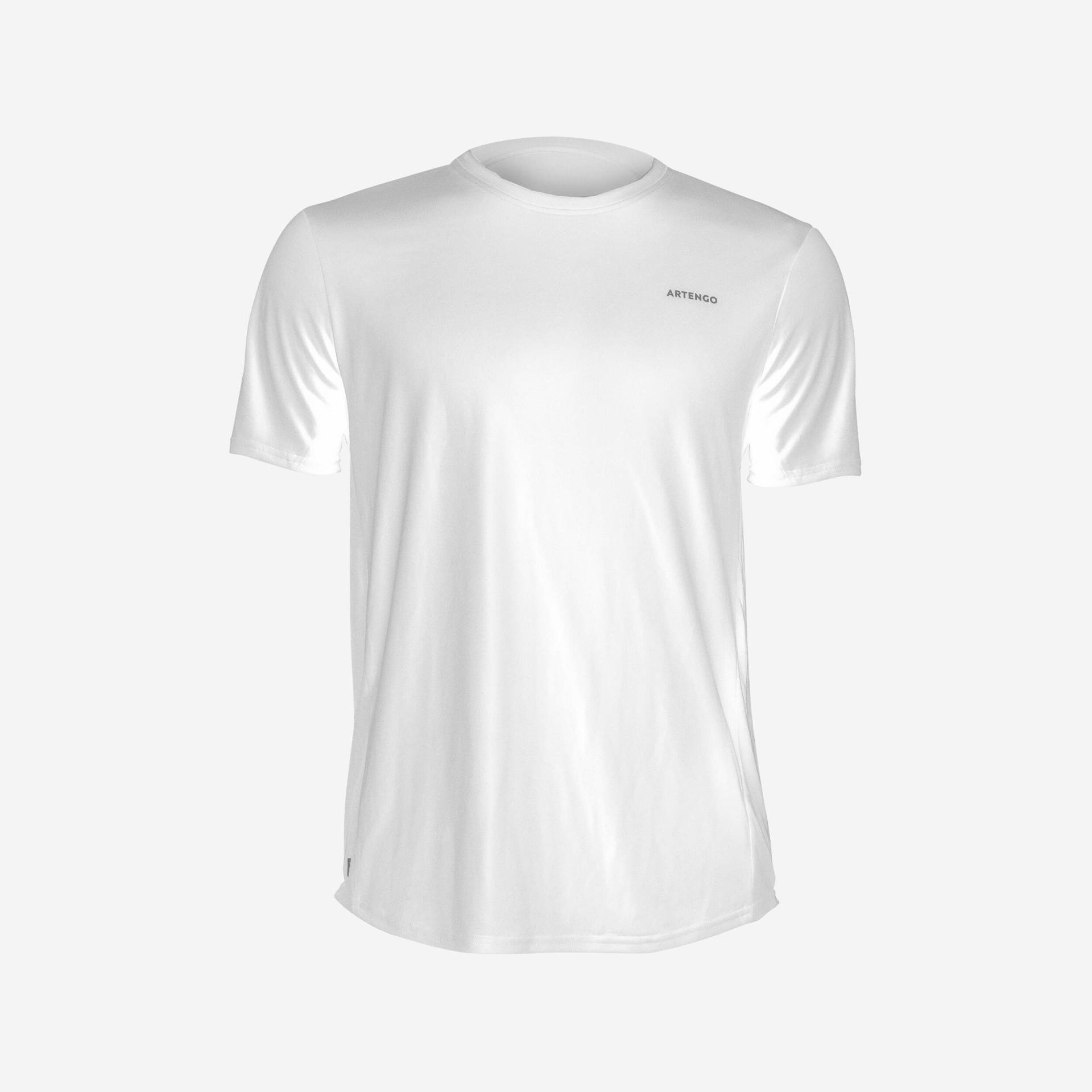 Tennis T-Shirt Herren TTS100 Club weiss Tennis T-Shirt Herren TTS100 Club weiss von ARTENGO