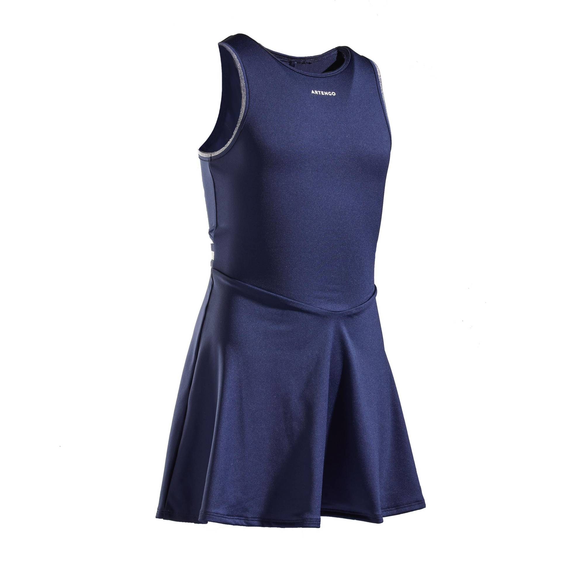 Tenniskleid Mädchen TDR500 marineblau von ARTENGO