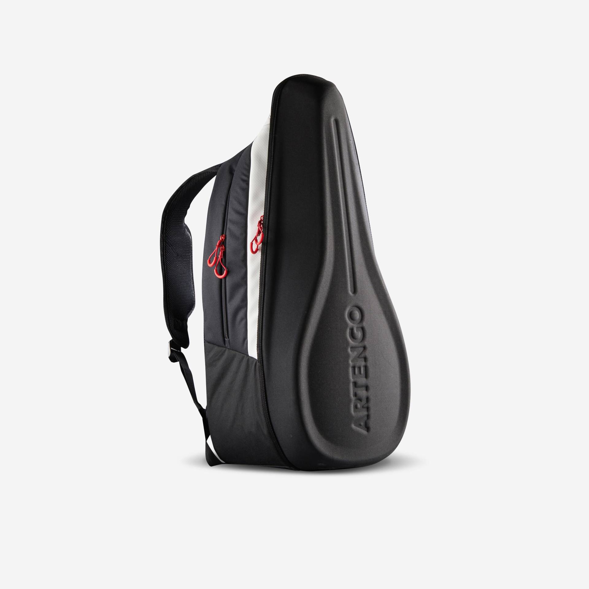 Tennisrucksack - Artengo XL Pro 38 l schwarz / weiß / rot mit Schuhfach von ARTENGO