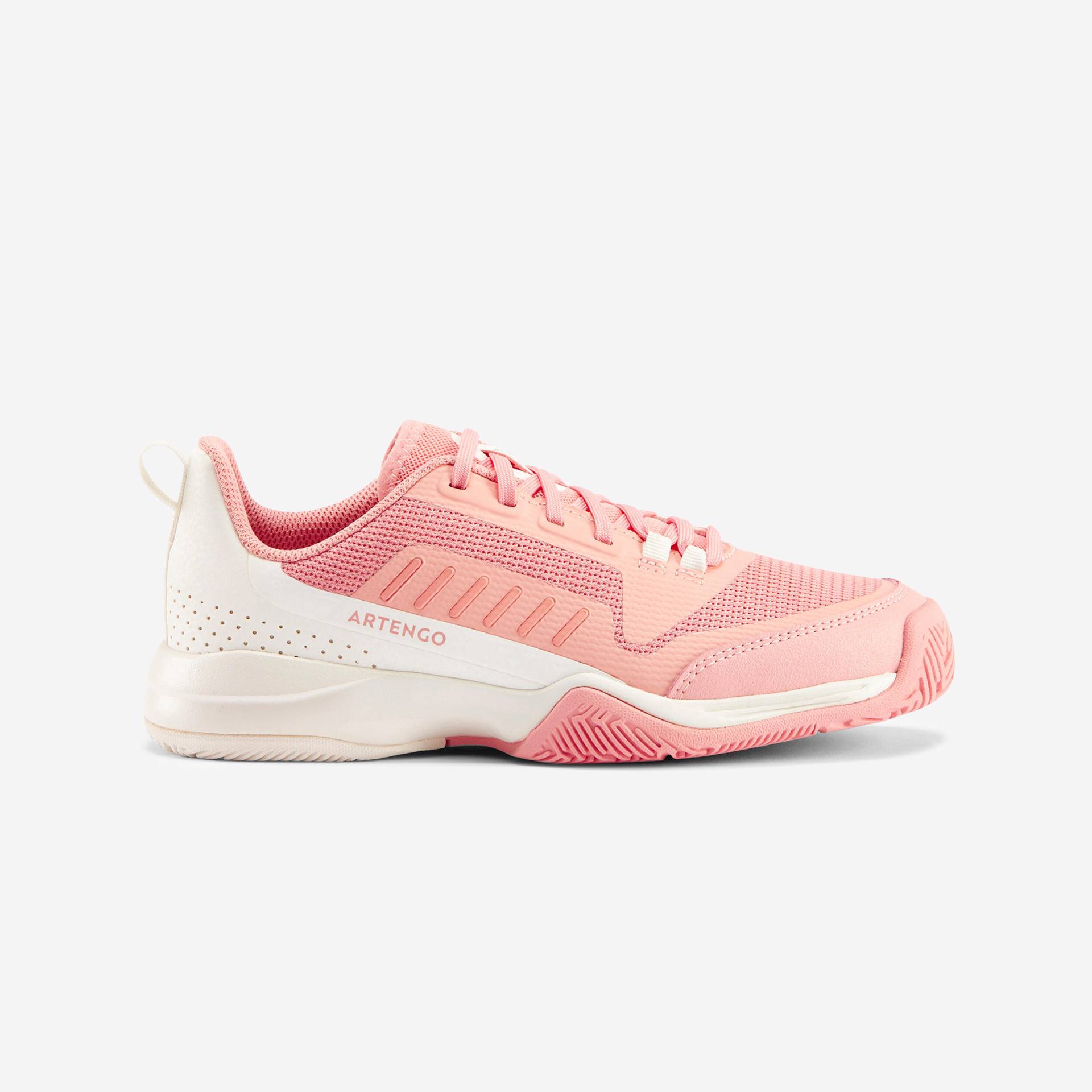 Tennisschuhe Kinder TS 500 Fast JR Lace Pinkfire von ARTENGO