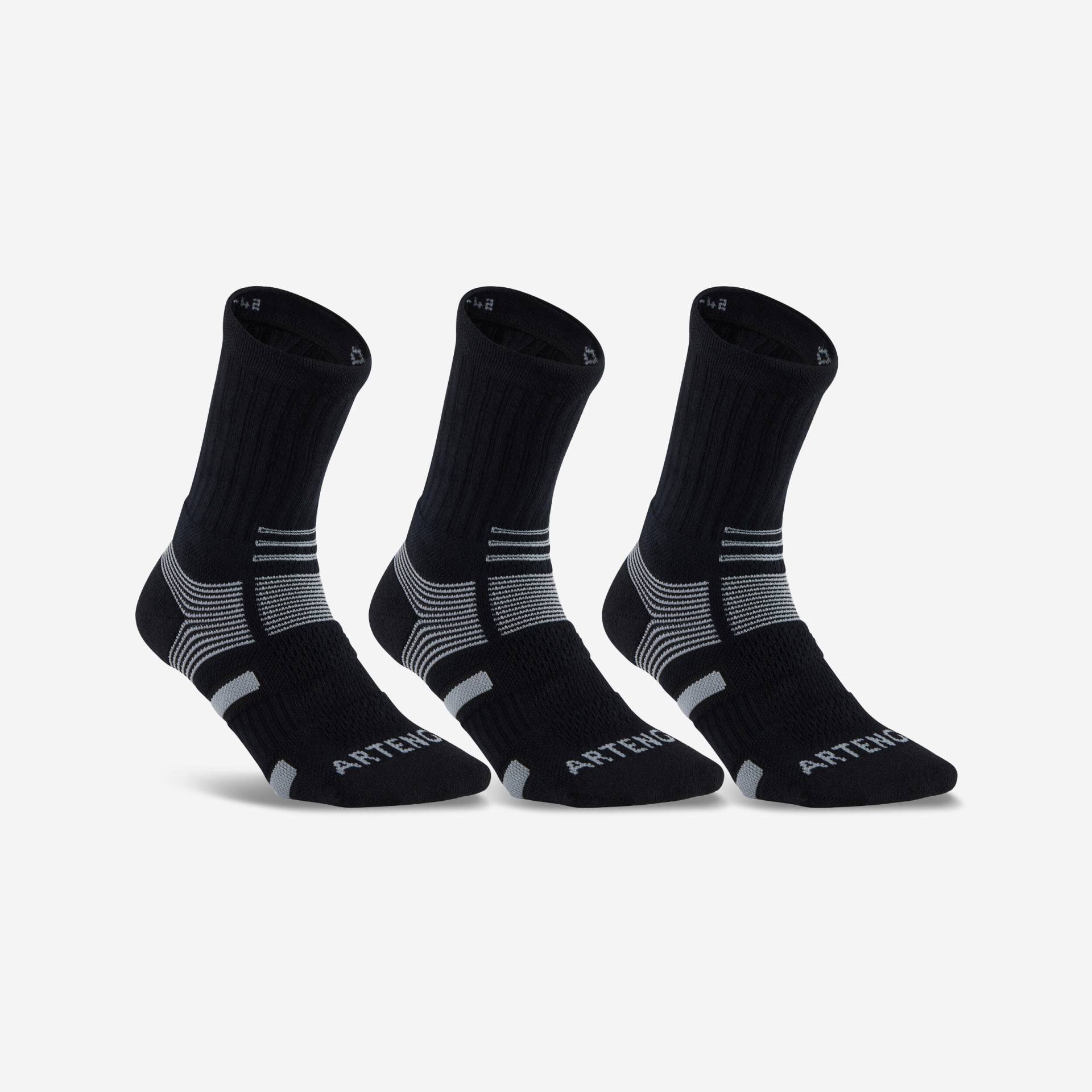 Tennissocken High 3er-Pack - RS 560 schwarz/grau Tennissocken High 3er-Pack - RS 560 schwarz/grau von ARTENGO
