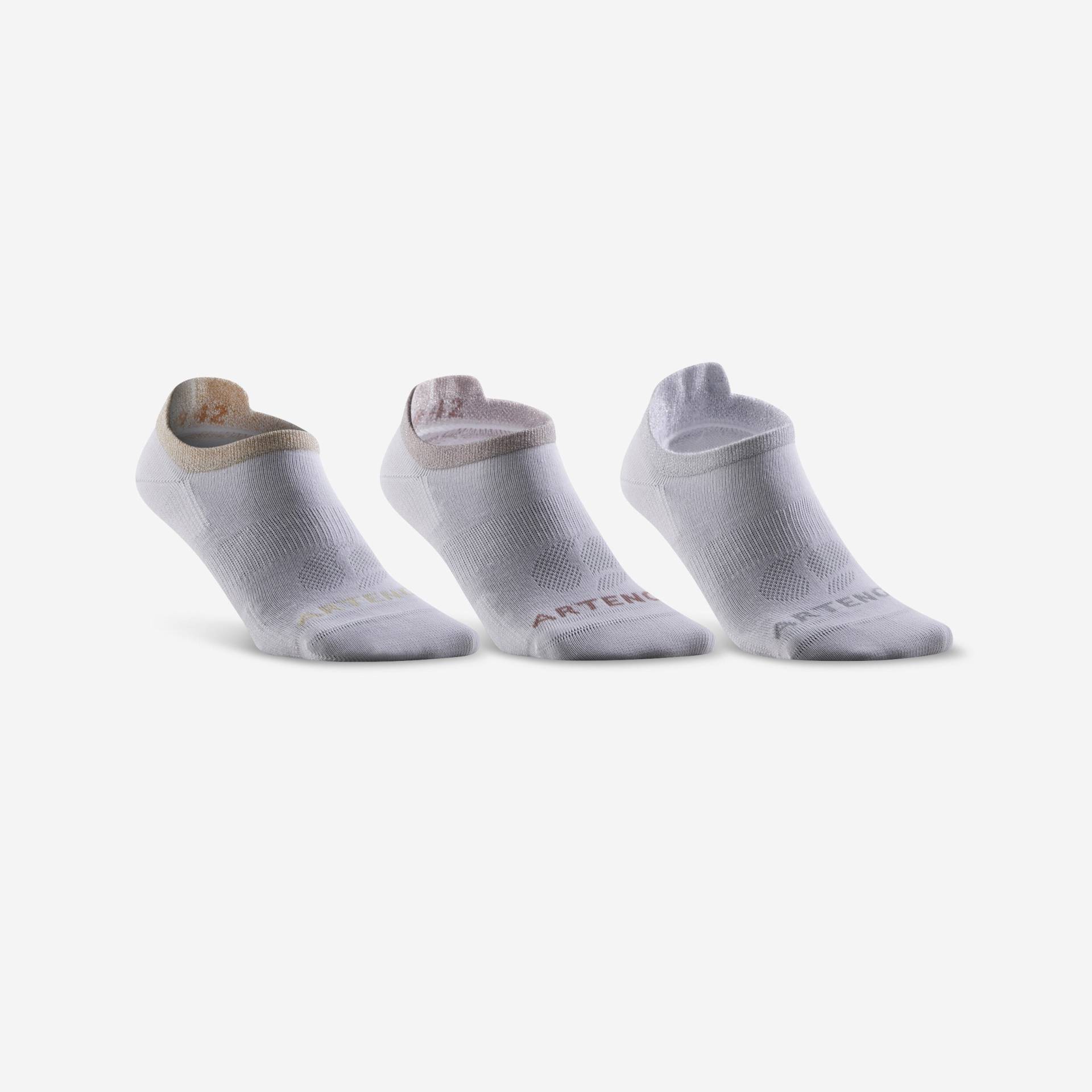 Tennissocken Low 3er-Pack - RS 160 glänzend weiss Tennissocken Low 3er-Pack - RS 160 glänzend weiss von ARTENGO