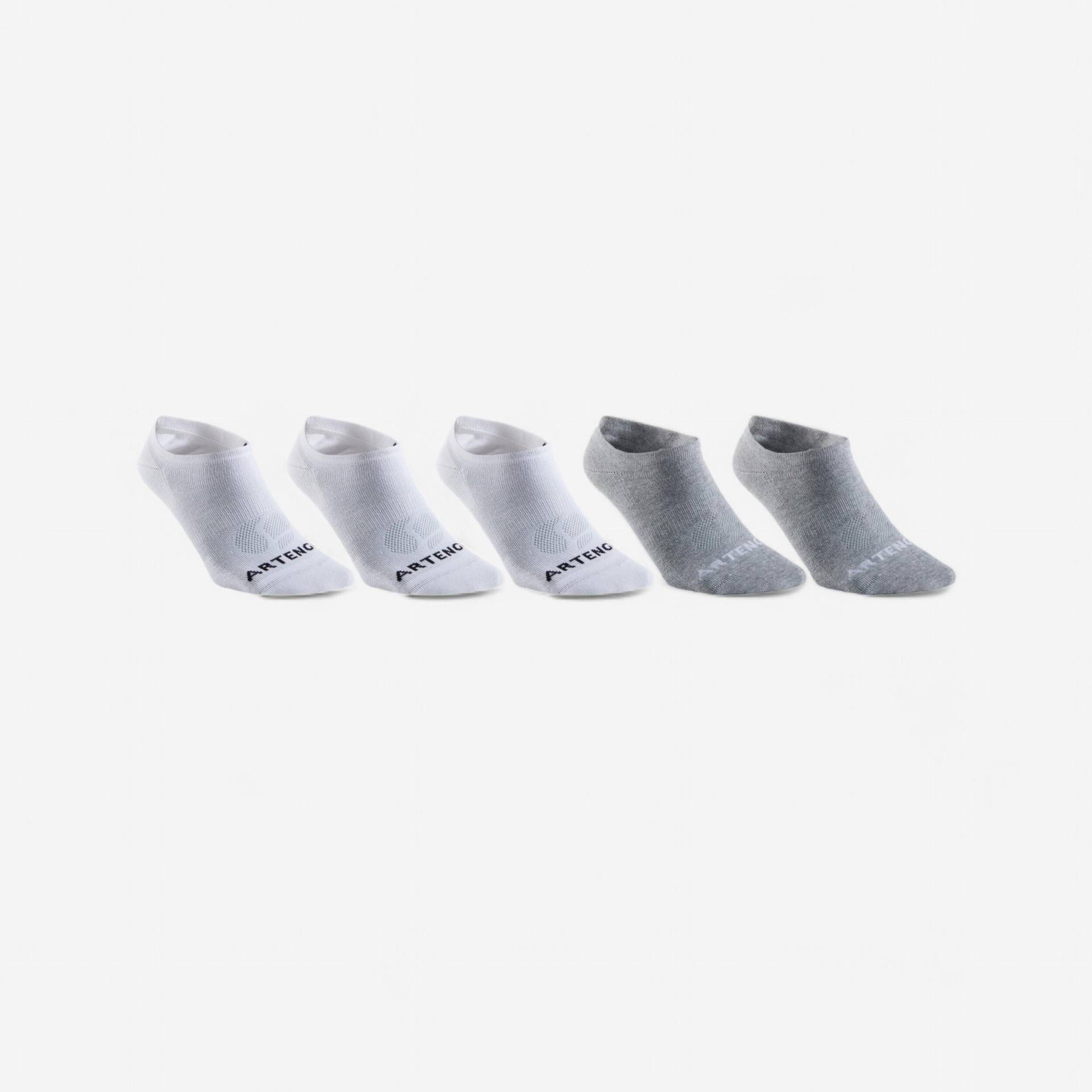 Tennissocken Low 5er-Pack – RS160 weiss/grau Tennissocken Low 5er-Pack – RS160 weiss/grau von ARTENGO
