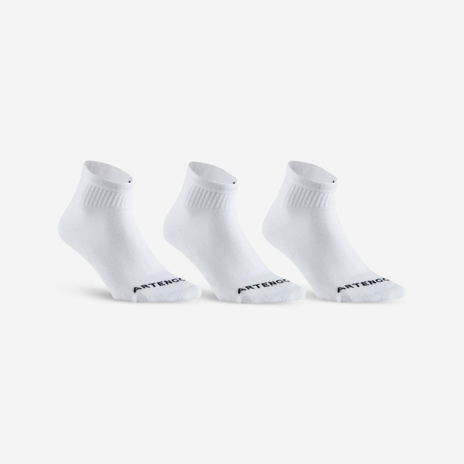 Tennissocken Mid 3er-Pack - RS 100 weiss Tennissocken Mid 3er-Pack - RS 100 weiss von ARTENGO