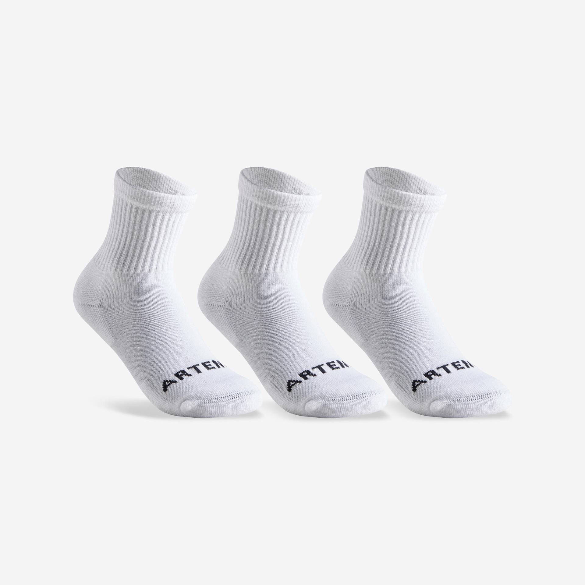 Tennissocken RS 100 High Kinder 3er-Pack weiss Tennissocken RS 100 High Kinder 3er-Pack weiss von ARTENGO