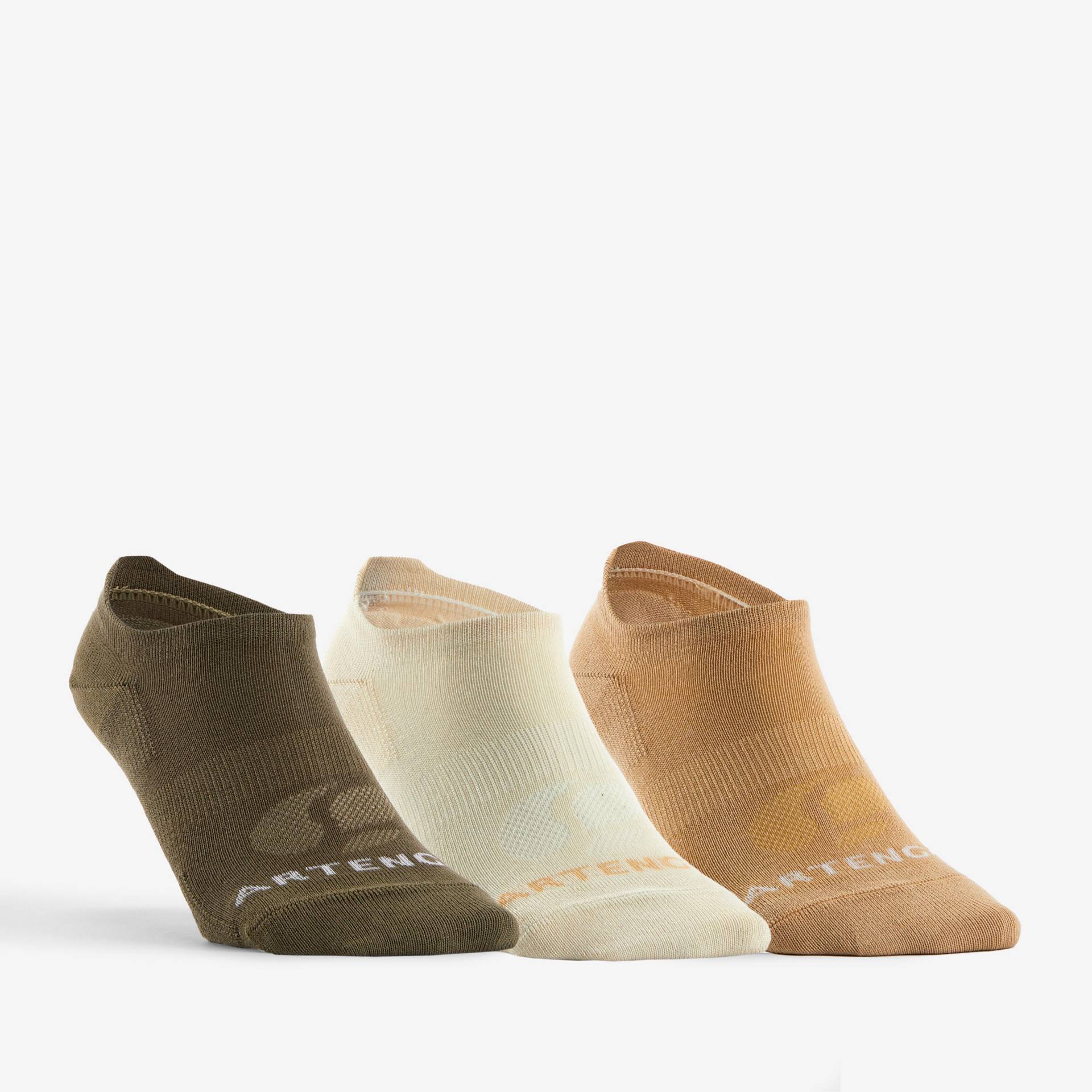 Tennissocken RS 160 Low 3er Pack braun/beige Artengo Tennissocken RS 160 Low 3er Pack braun/beige Artengo von ARTENGO