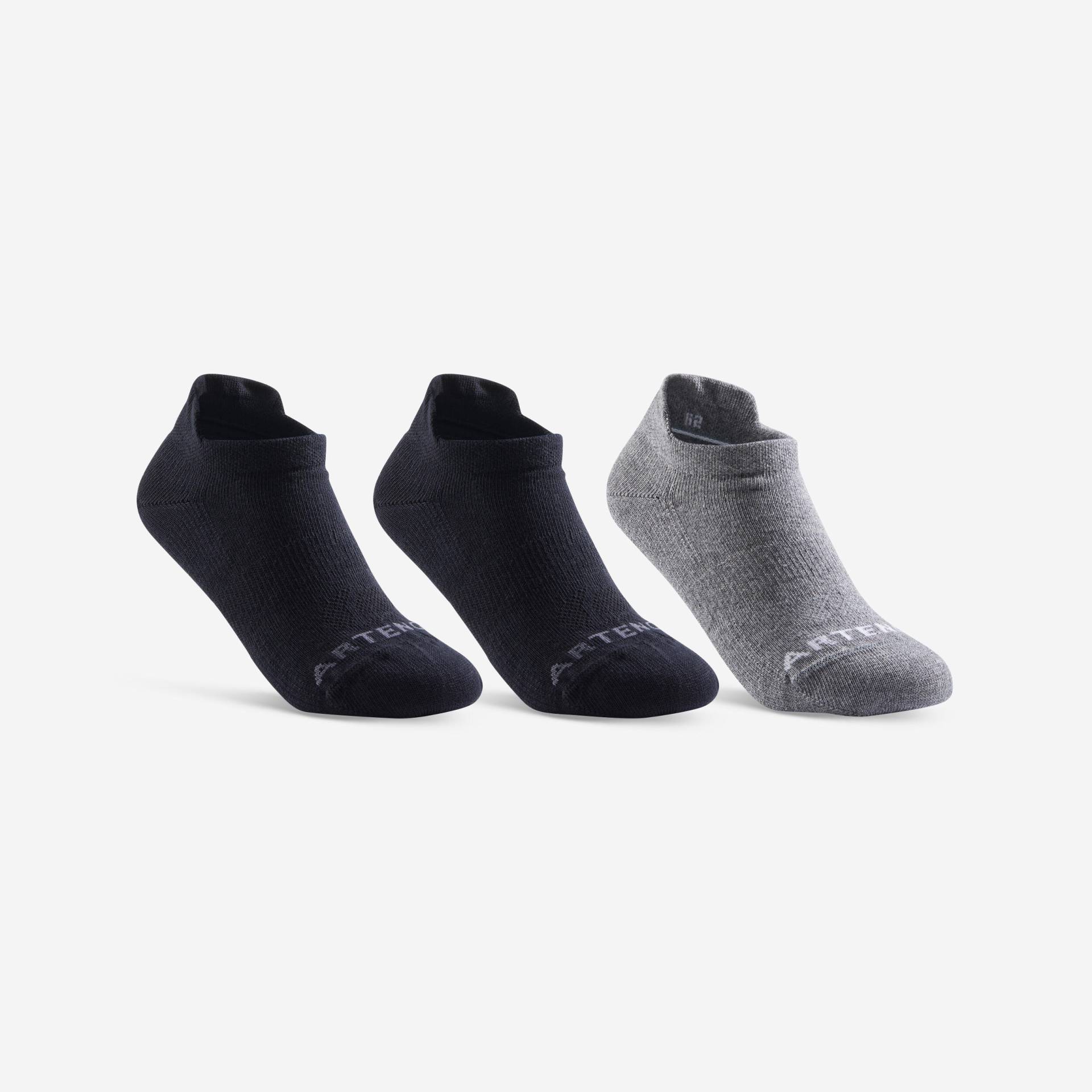 Tennissocken RS 160 Low Kinder 3er-Pack schwarz/schwarz/grau Tennissocken RS 160 Low Kinder 3er-Pack schwarz/schwarz/grau von ARTENGO