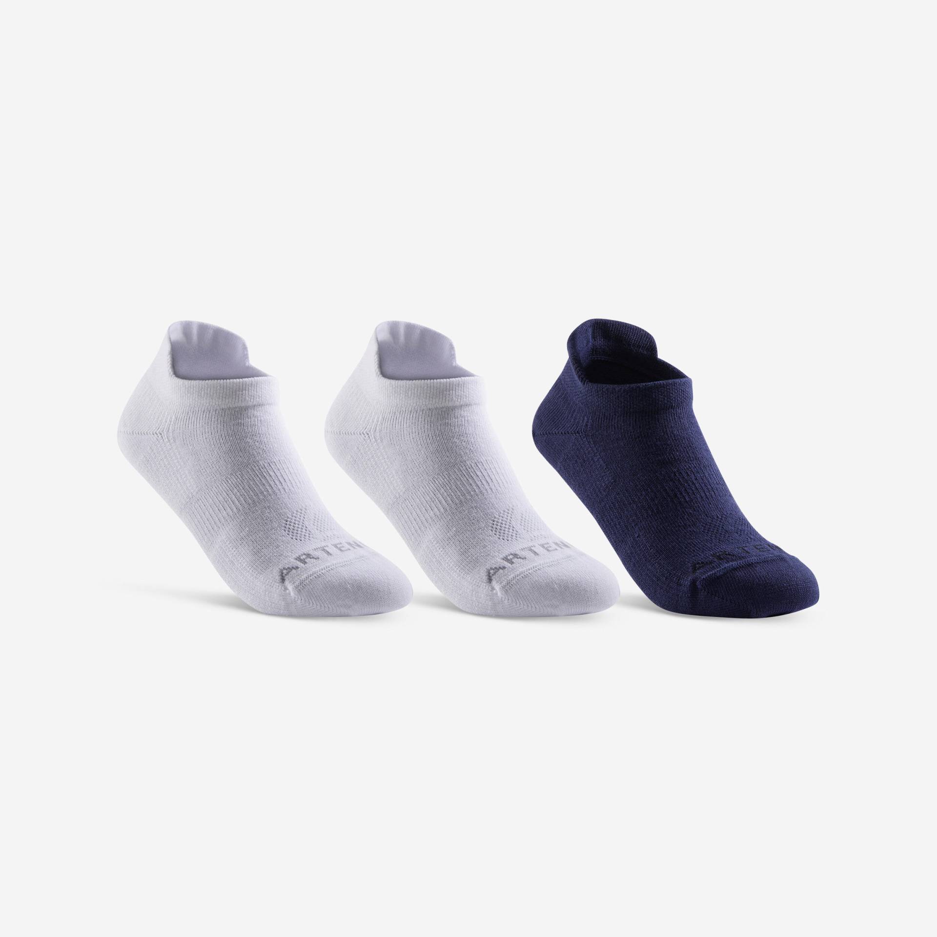 Tennissocken RS 160 Low Kinder 3er-Pack weiss/marineblau Tennissocken RS 160 Low Kinder 3er-Pack weiss/marineblau von ARTENGO