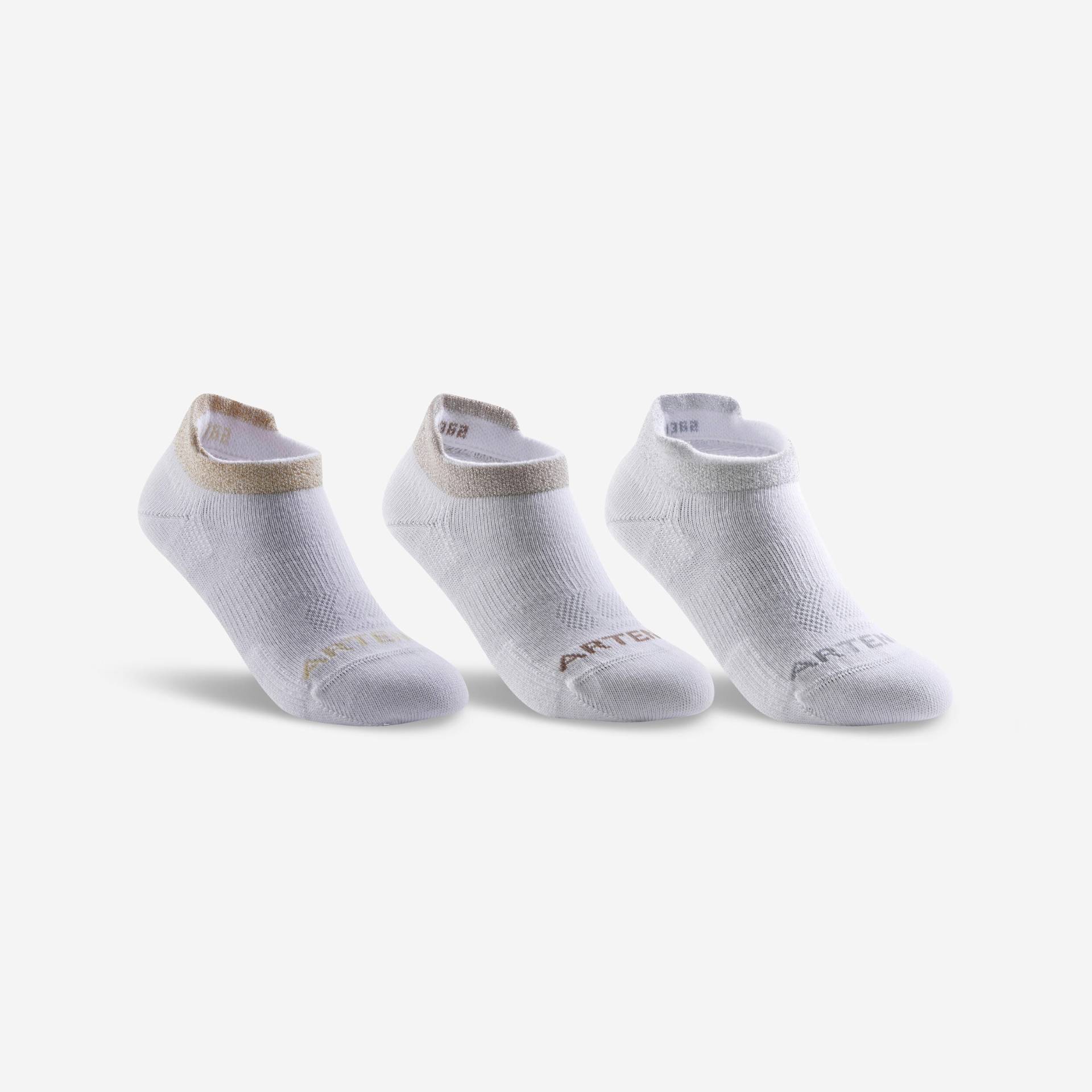 Tennissocken RS 160 Low Kinder 3er-Pack weiss von ARTENGO