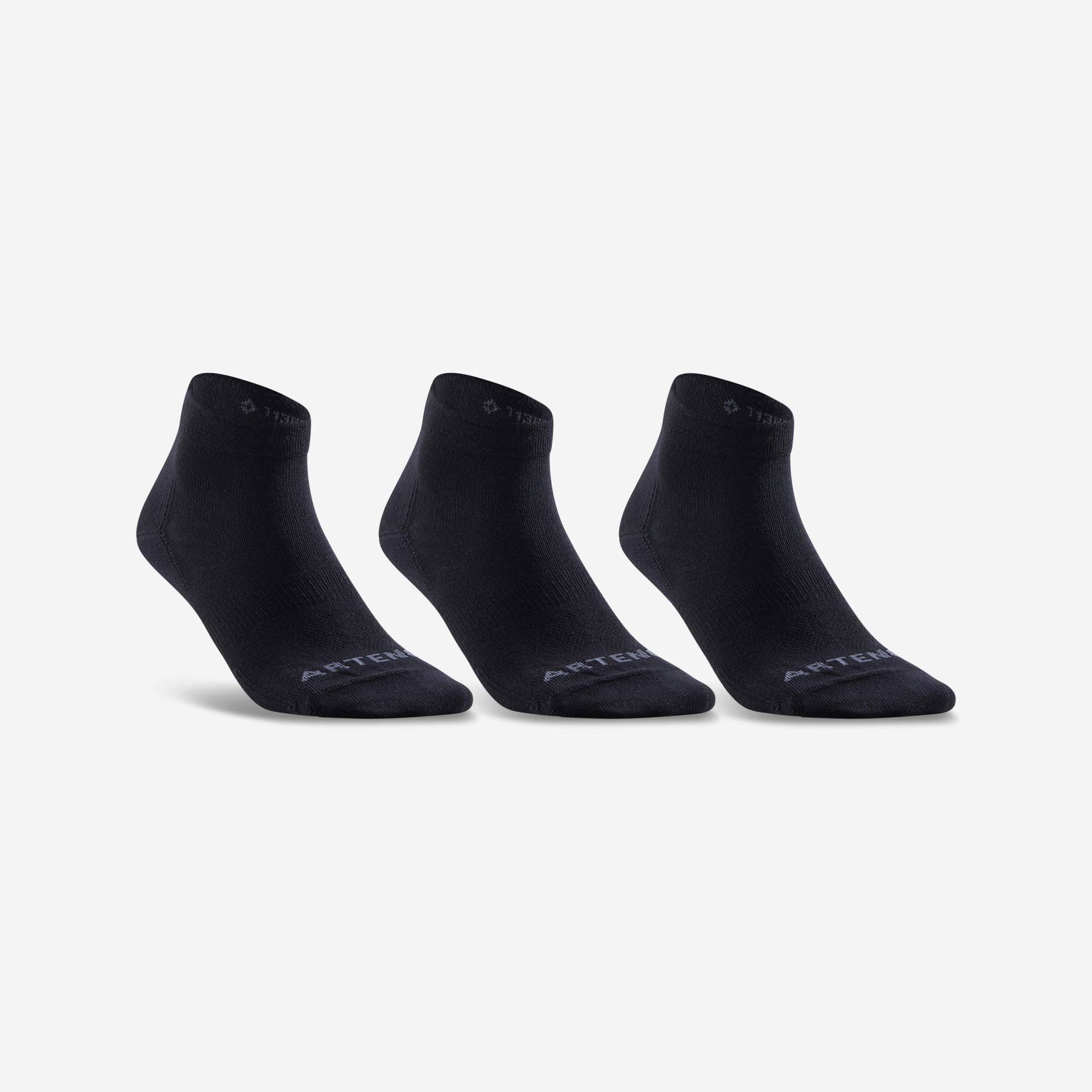 Tennissocken RS 160 Mid 3er-Pack schwarz Tennissocken RS 160 Mid 3er-Pack schwarz von ARTENGO