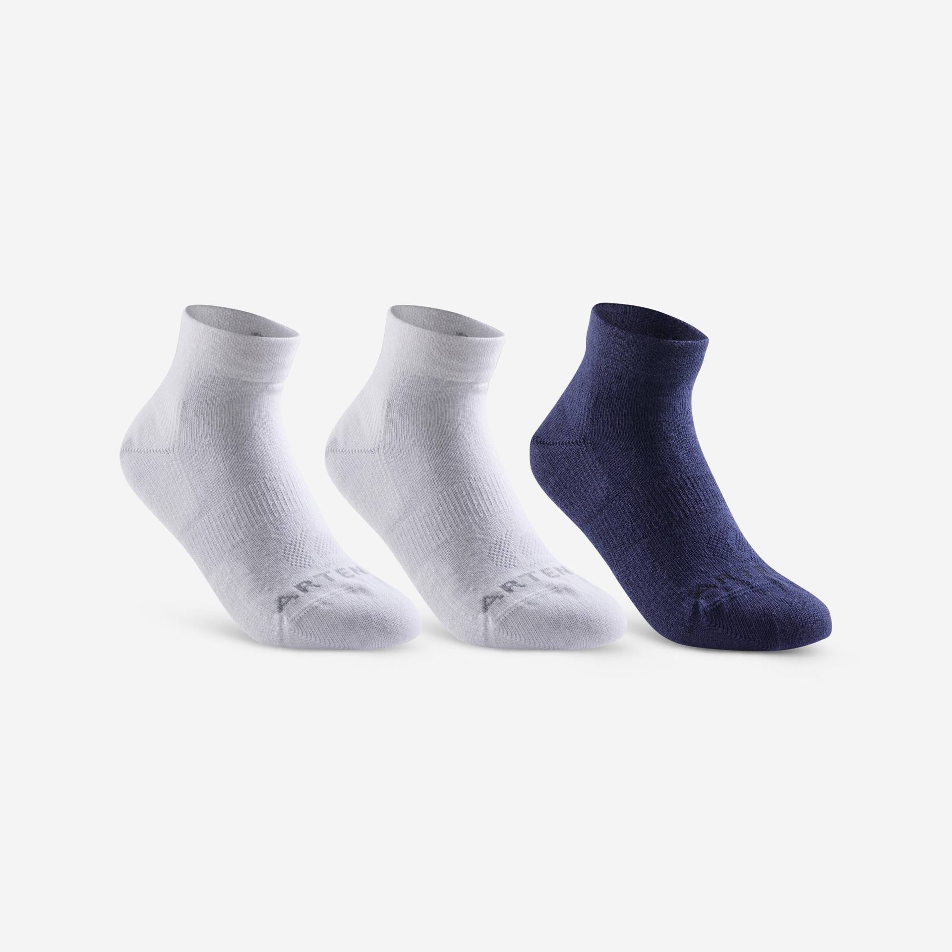 Tennissocken RS 160 Mid Kinder 3er-Pack weiss/marineblau Tennissocken RS 160 Mid Kinder 3er-Pack weiss/marineblau von ARTENGO