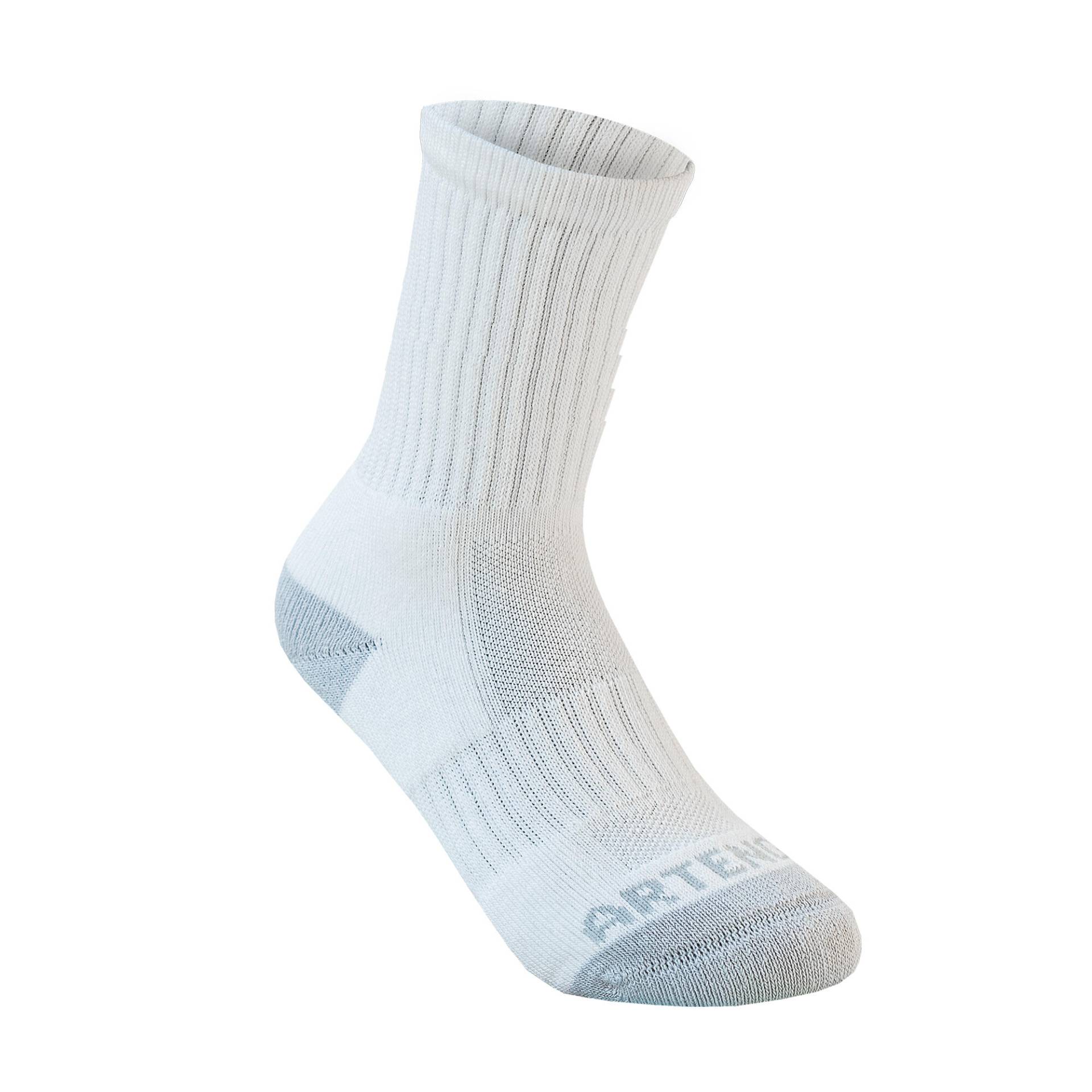 Tennissocken RS 500 High Kinder 3er-Pack weiss/marineblau von ARTENGO