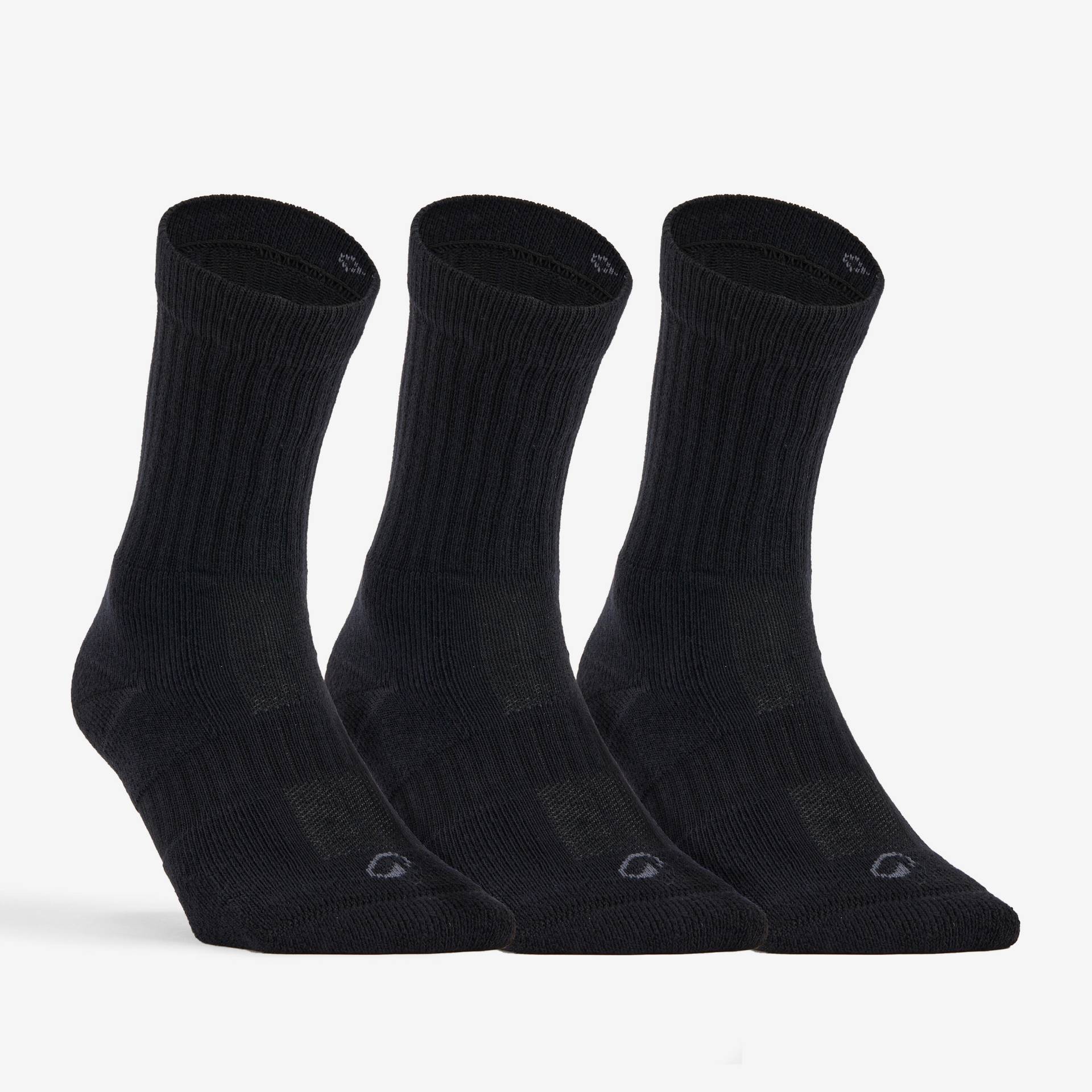 Tennissocken RS 500 High Lang 3er-Pack schwarz Tennissocken RS 500 High Lang 3er-Pack schwarz von Decathlon