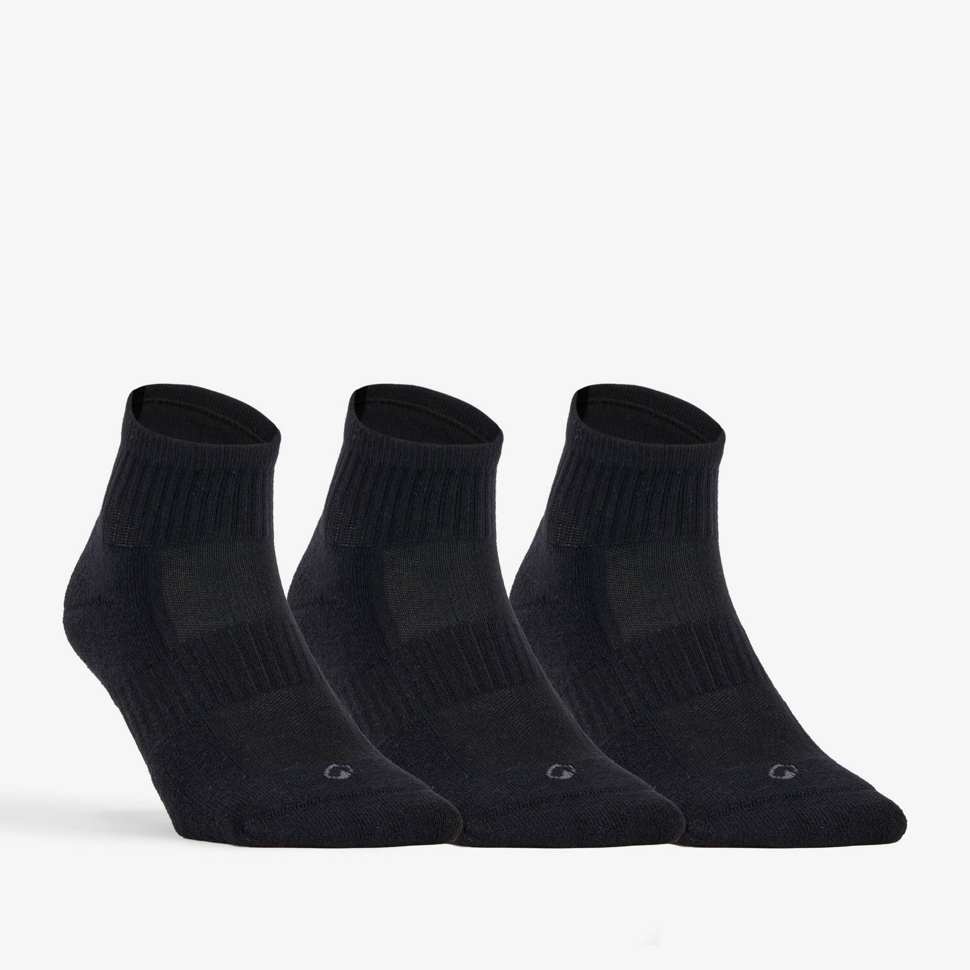 Tennissocken RS 500 Mid 3er-Pack schwarz Tennissocken RS 500 Mid 3er-Pack schwarz von Decathlon